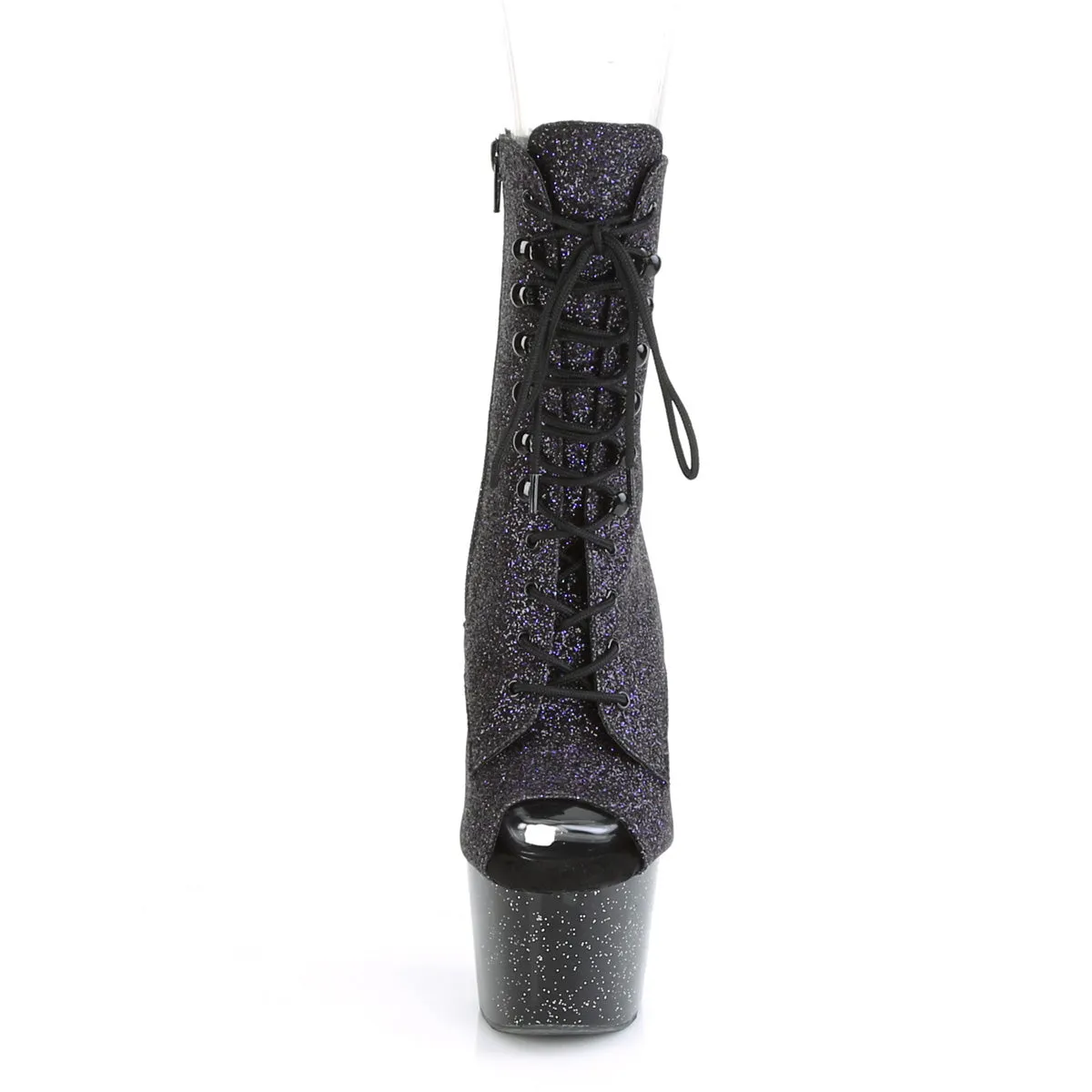 7 Inch Heel ADORE-1021MG Purple Glitter