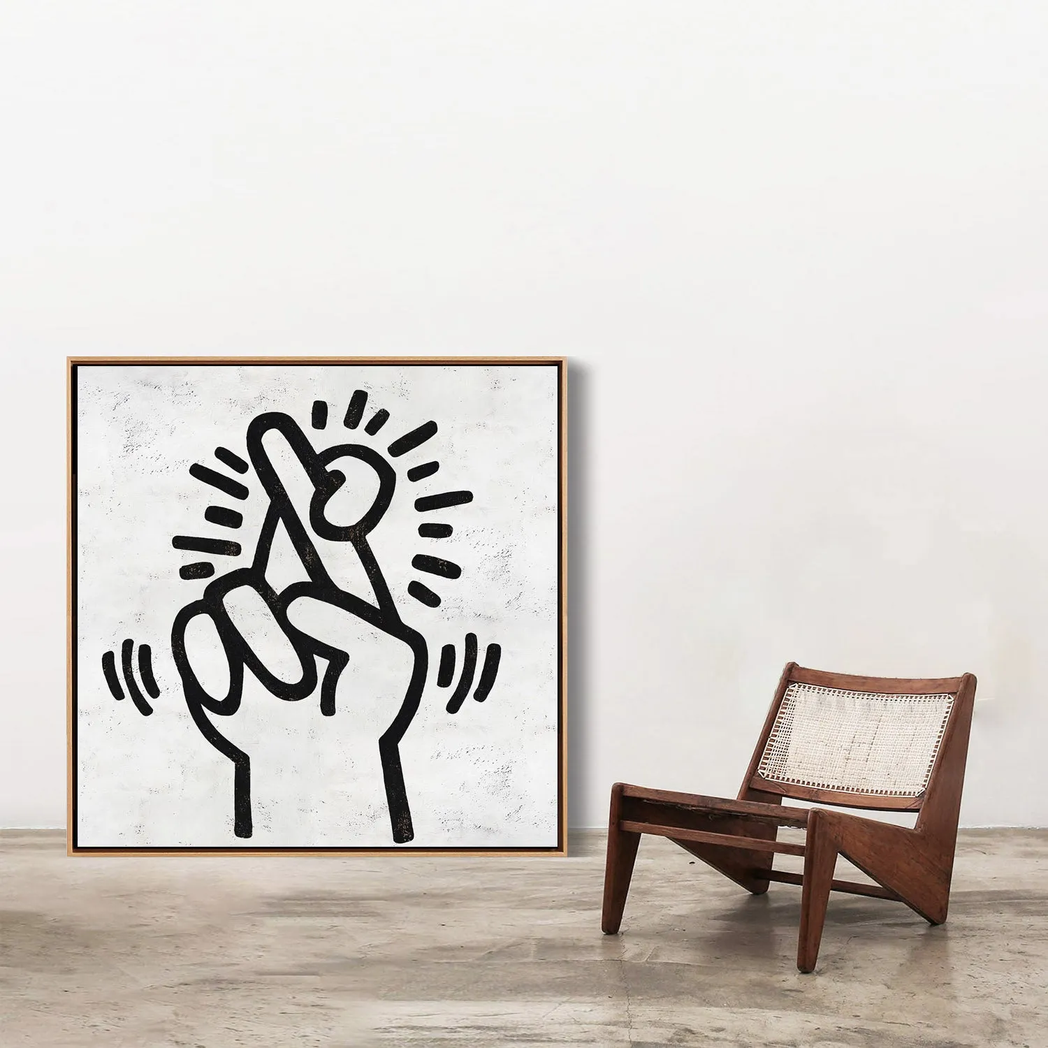 Abstract Dancing Man Painting H311S