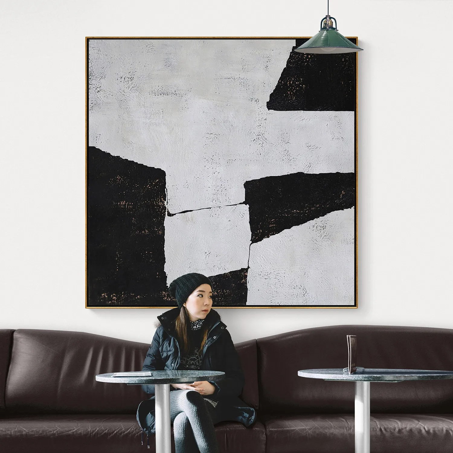 Abstract Geometric Painting H112S