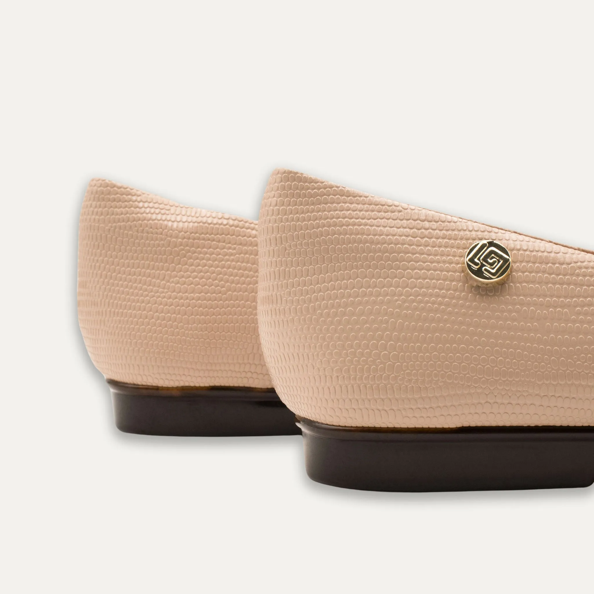 Adella Nude Pointed Toe Flats