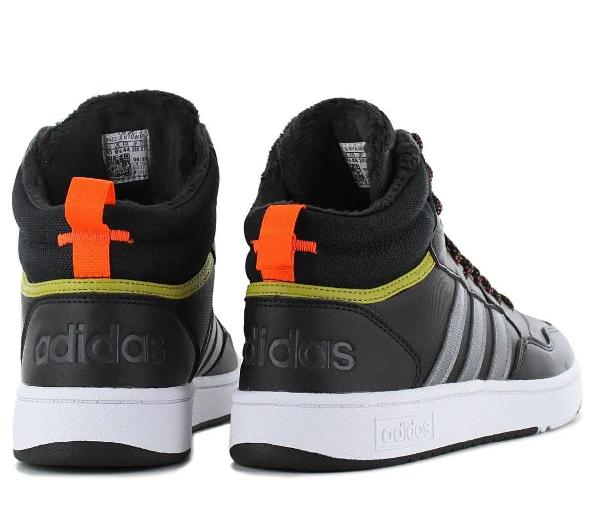 adidas Hoops 3.0 Mid - Schuhe Sneakers Schwarz HR1440