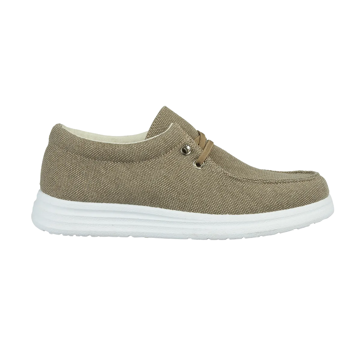 Alberto Beige Casual Canvas Trainer