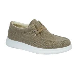 Alberto Beige Casual Canvas Trainer