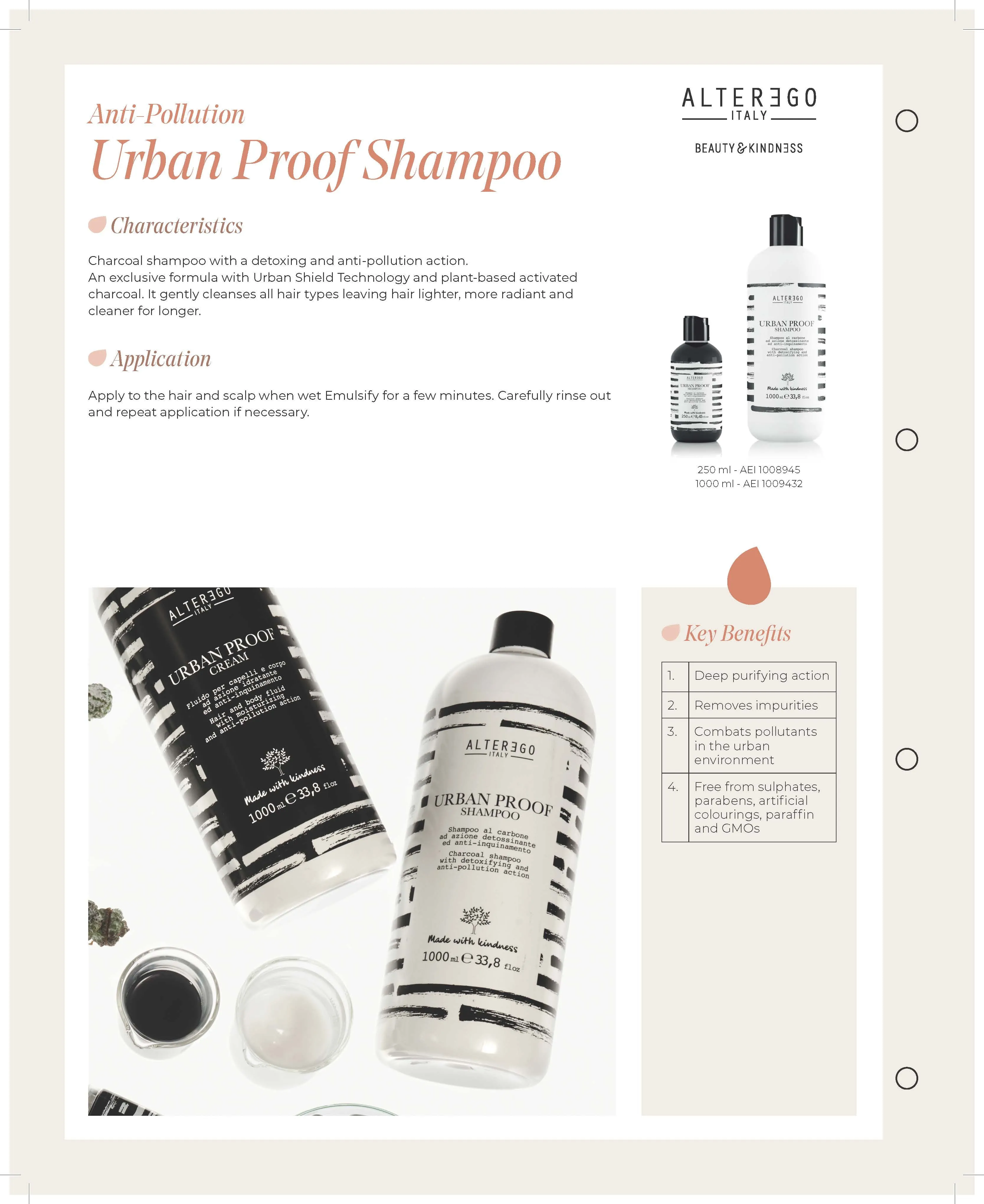 ALTER EGO ITALY  - Urban Proof Collection - Urban Proof Shampoo