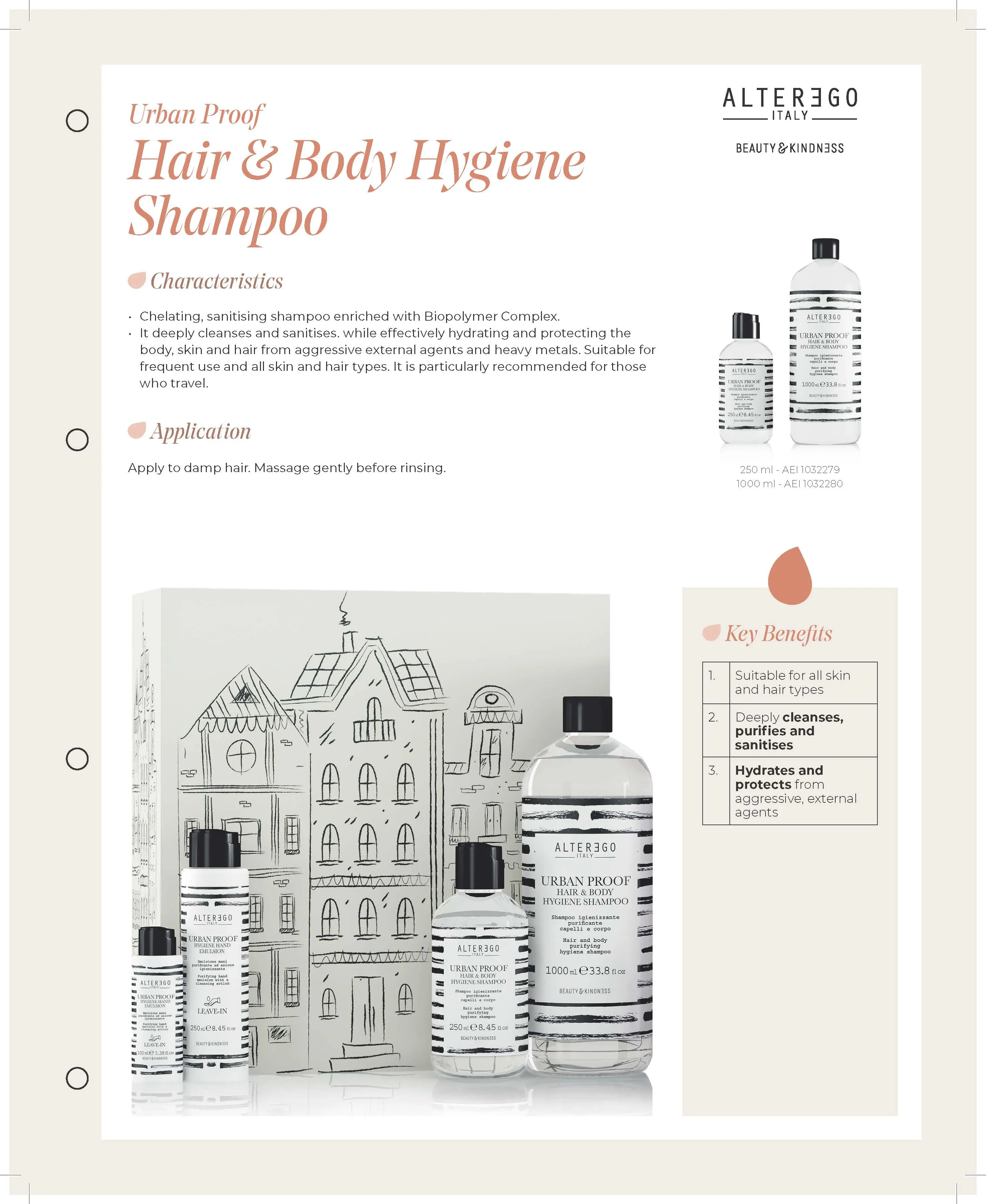 ALTER EGO ITALY  - Urban Proof Collection - Urban Proof Shampoo