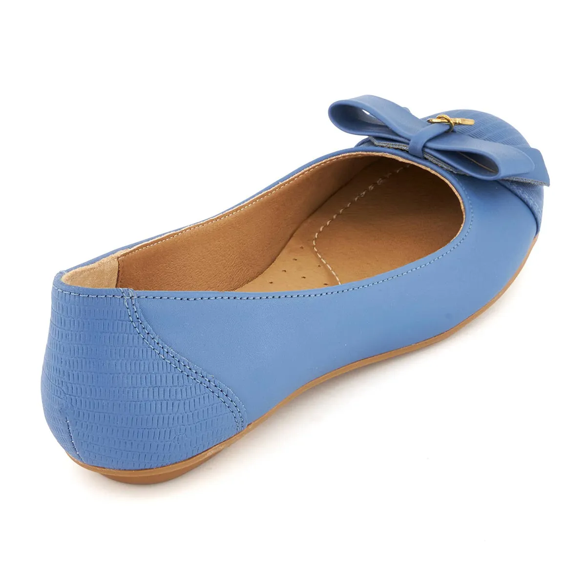 Andrea Ballerinas with bow and golden lock charm 62607