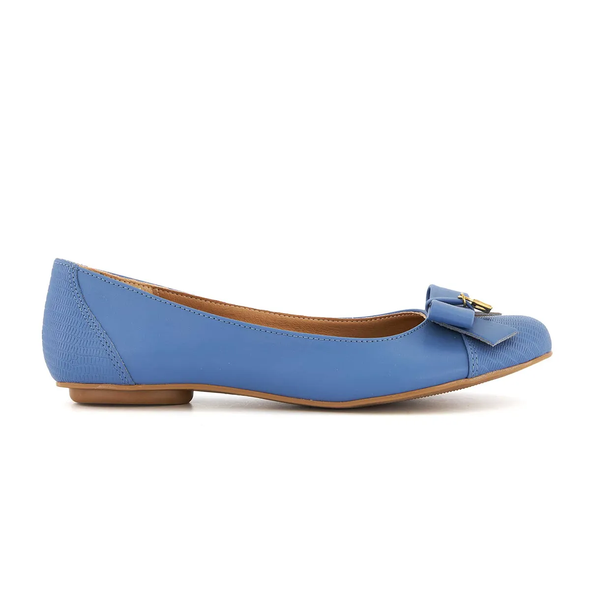 Andrea Ballerinas with bow and golden lock charm 62607