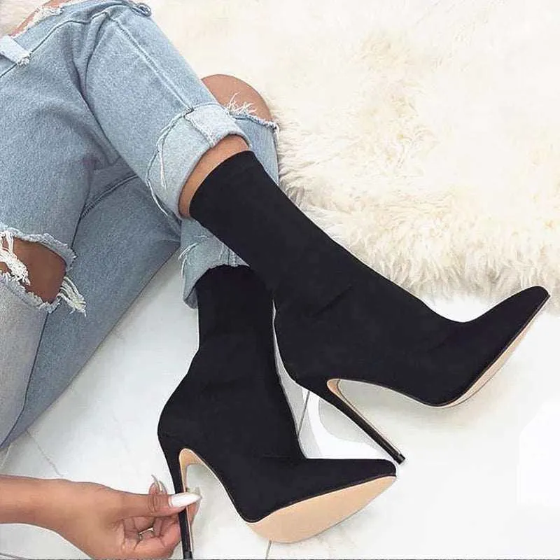 Ankle Boots 11.5Cm High Heels Ankle Boots