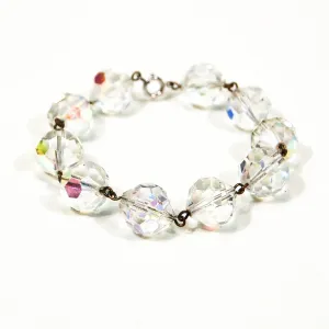 Aurora Borealis Faceted Crystal Bracelet