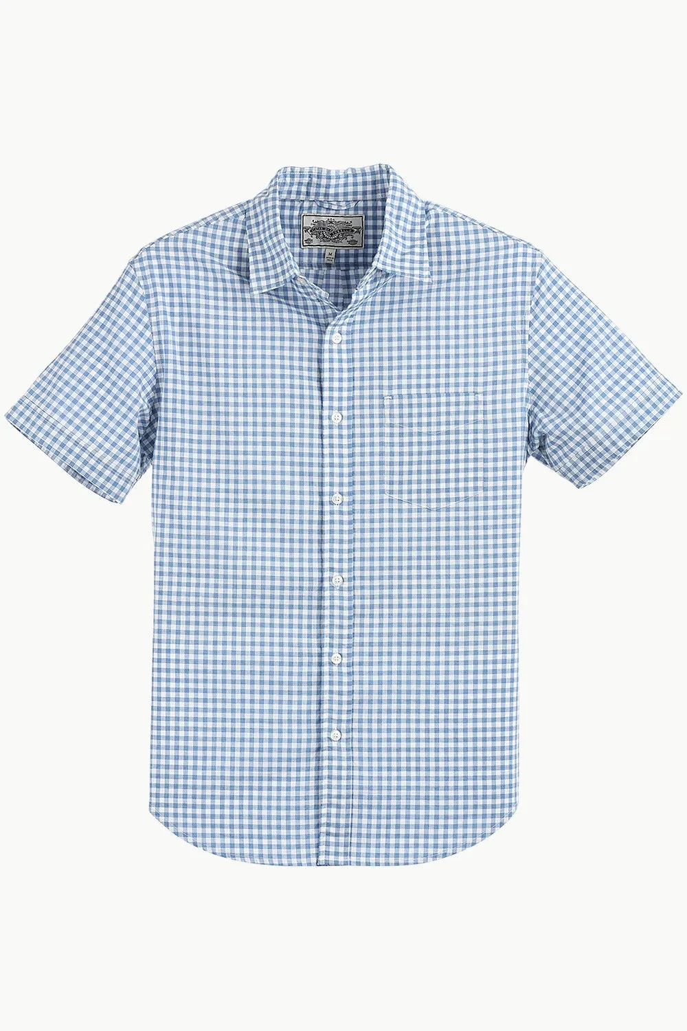 Baby Blue Gingham Check Shirt