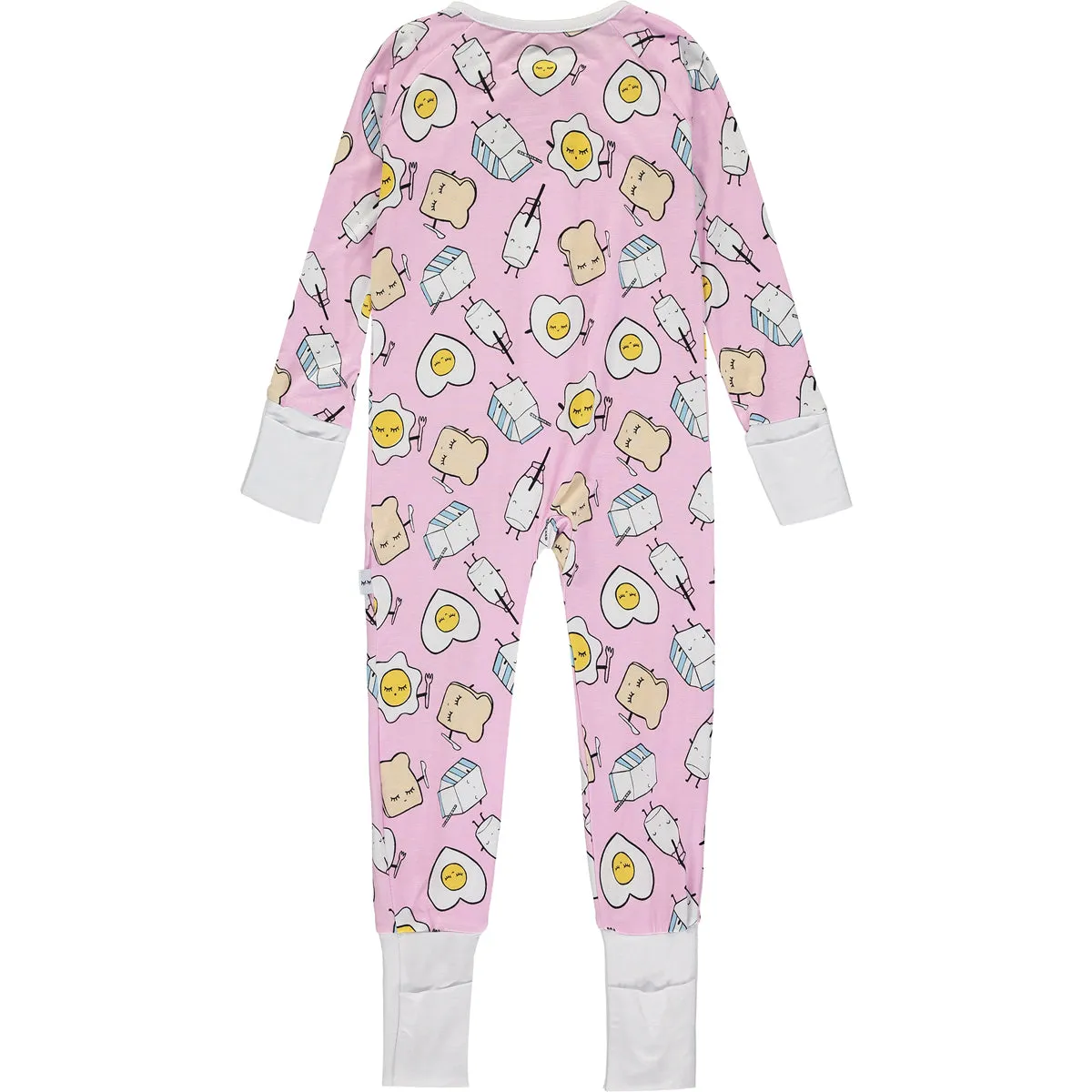 Baby Girls Pink Breakfast Buddies Sleepsuit
