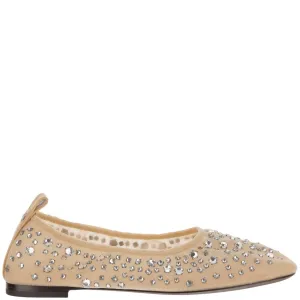Ballet Flats With Crystals