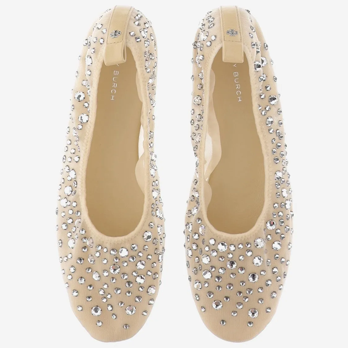 Ballet Flats With Crystals