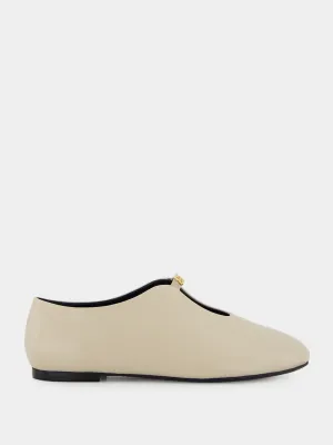 Beige 4G Liquid Ballerinas