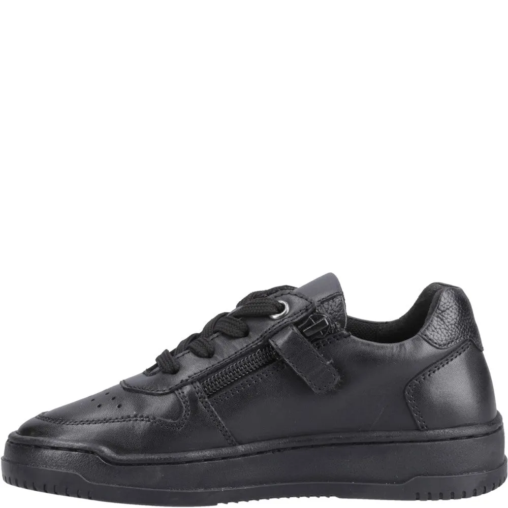 Black Dougie Junior School Shoes