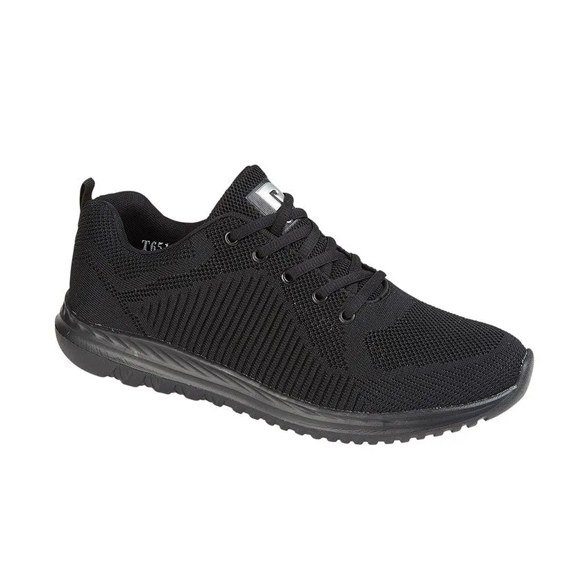 Black Textile Mesh Trainer MJT651A