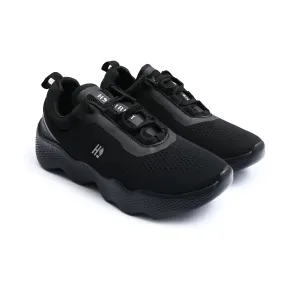 BLACK WAVY SOLE TRAINER