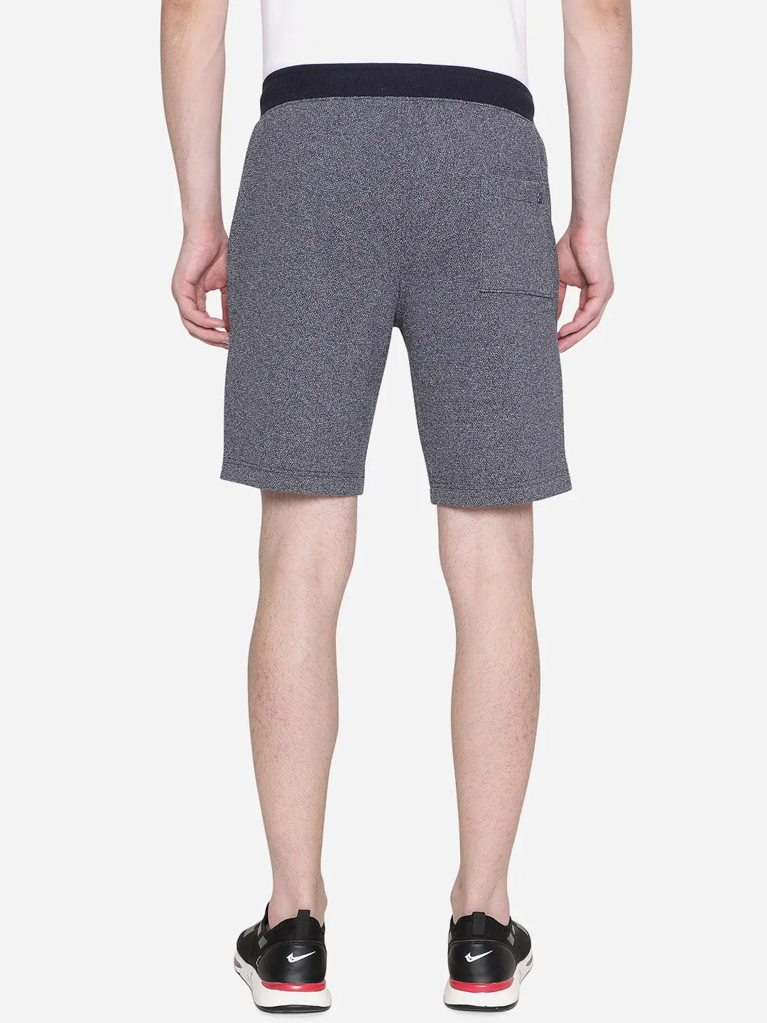 Blue Solid Slim Fit Shorts | JadeBlue