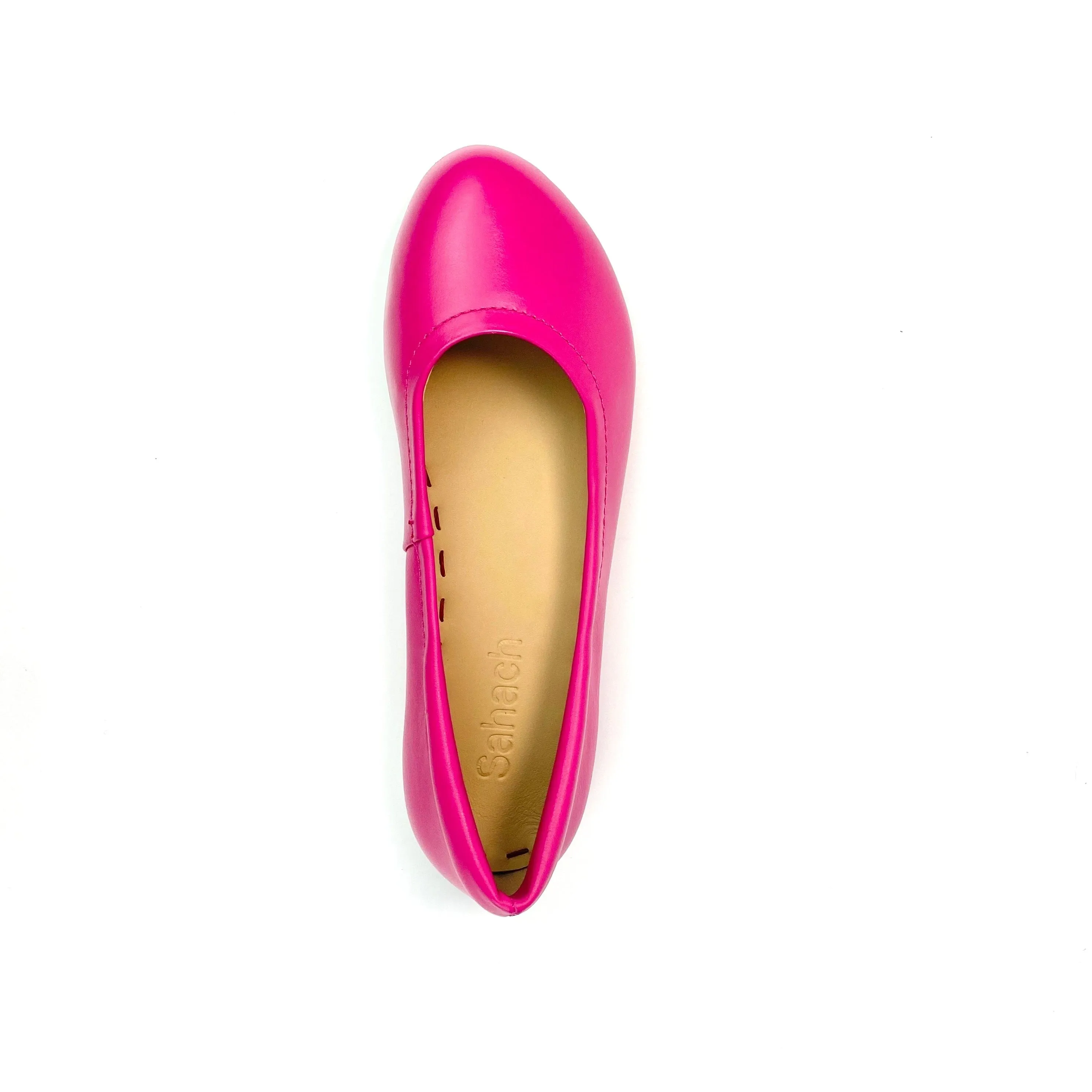 Blushing Pink Silken Glide Sahach Ballet Flats