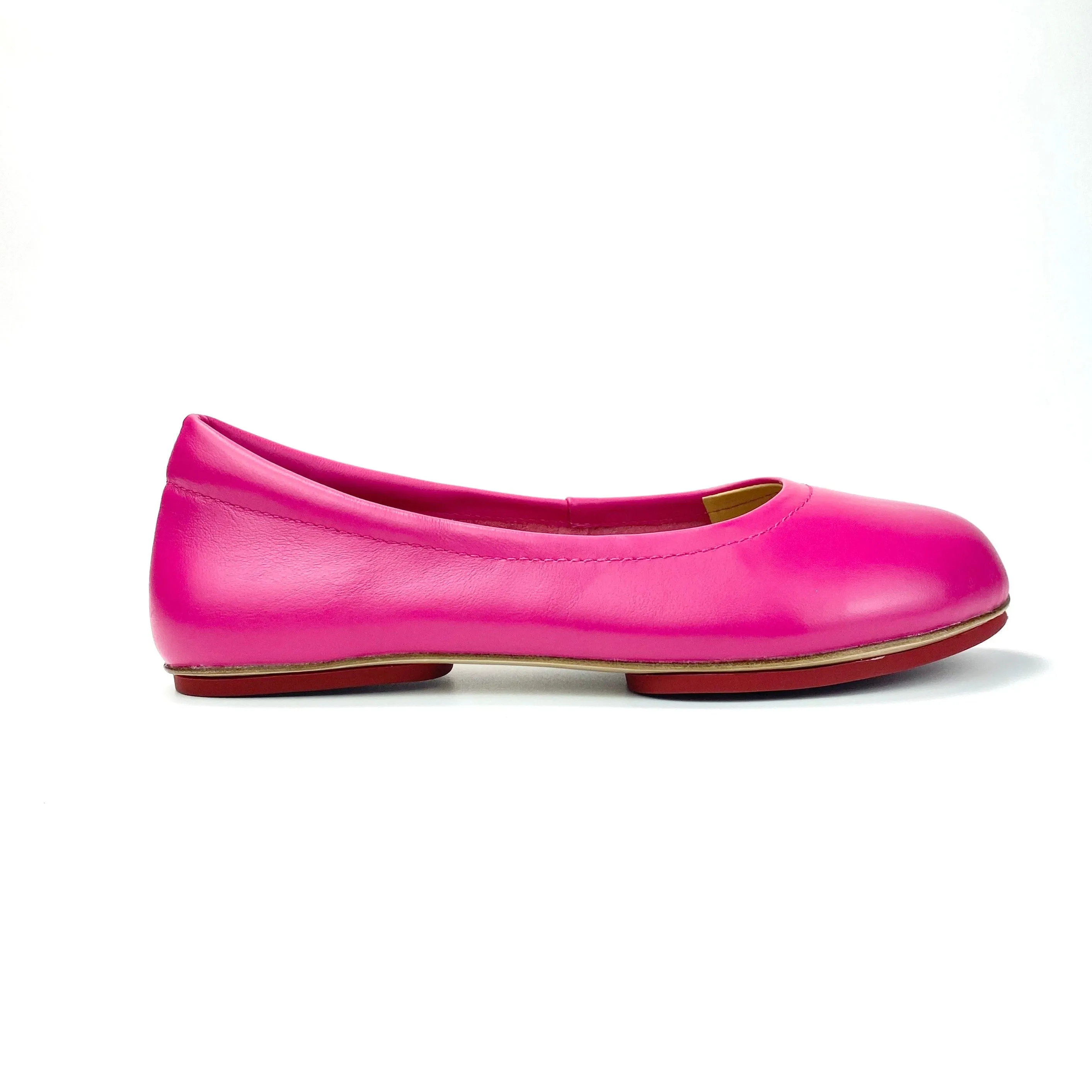 Blushing Pink Silken Glide Sahach Ballet Flats