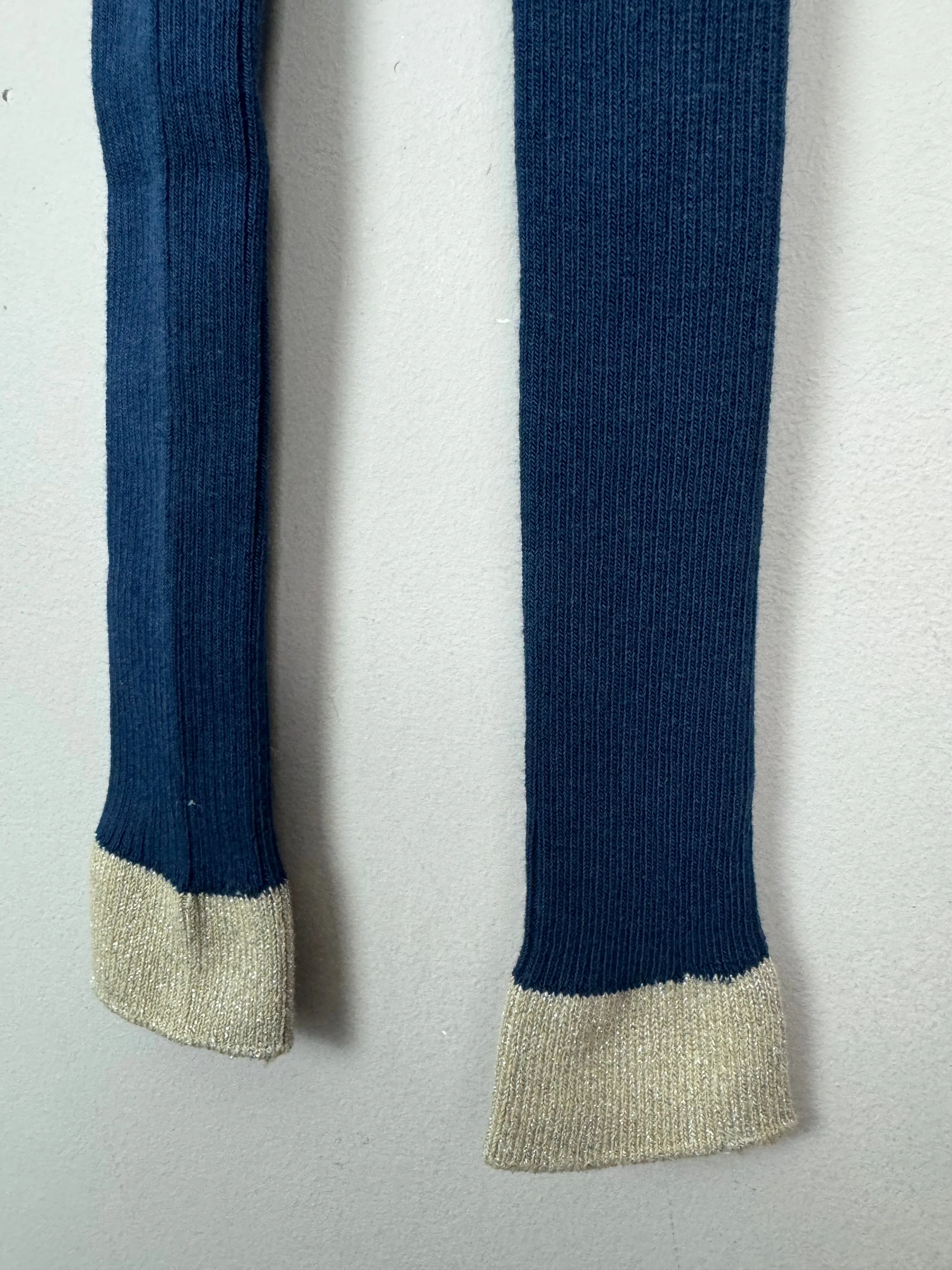 Boden Navy Footless Tights 2-3y