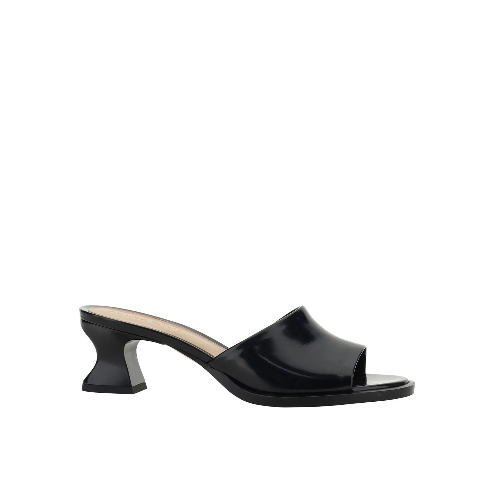 BOTTEGA VENETA Cha-Cha Leather Flats with Sculptured Heel