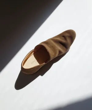 Brown Suede Slip-On Shoes