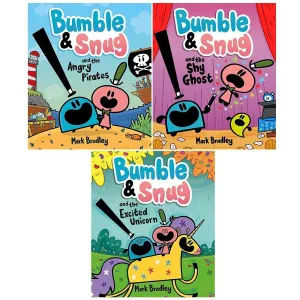 Bumble and Snug Series Collection 3 Books Set by Mark Bradley (Angry Pirates,Shy)