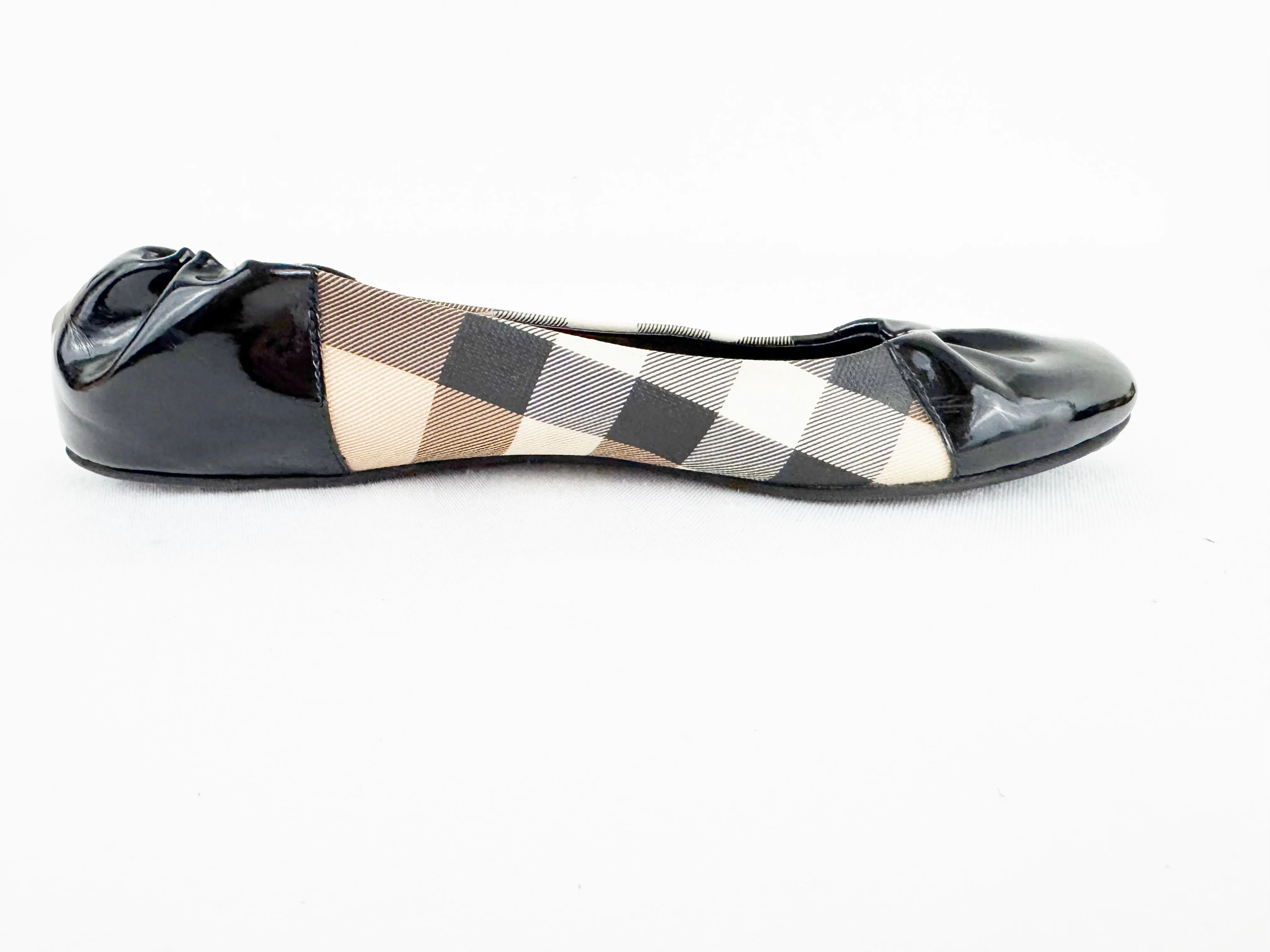 Burberry Check Ballet Flats Size 7