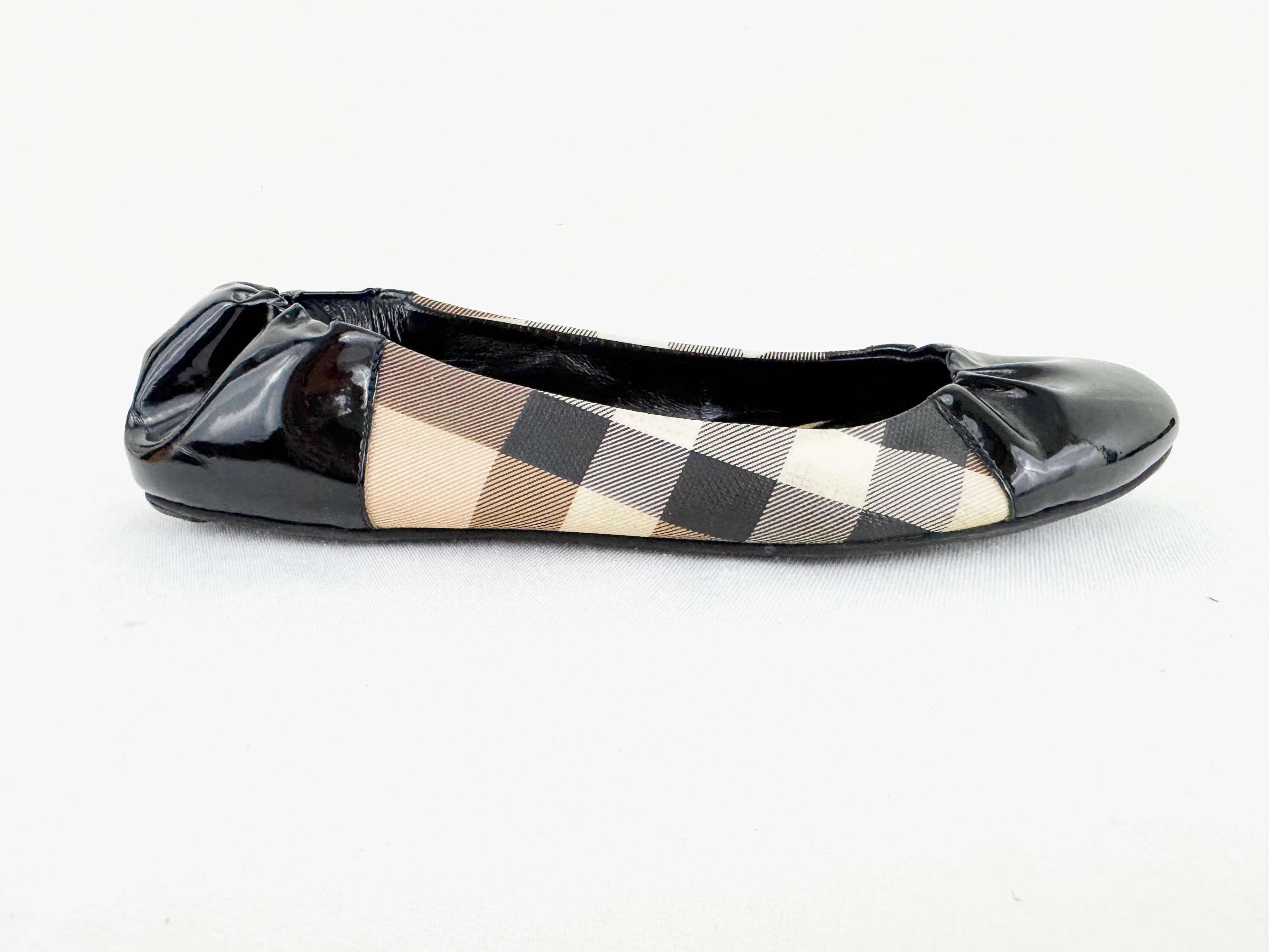 Burberry Check Ballet Flats Size 7
