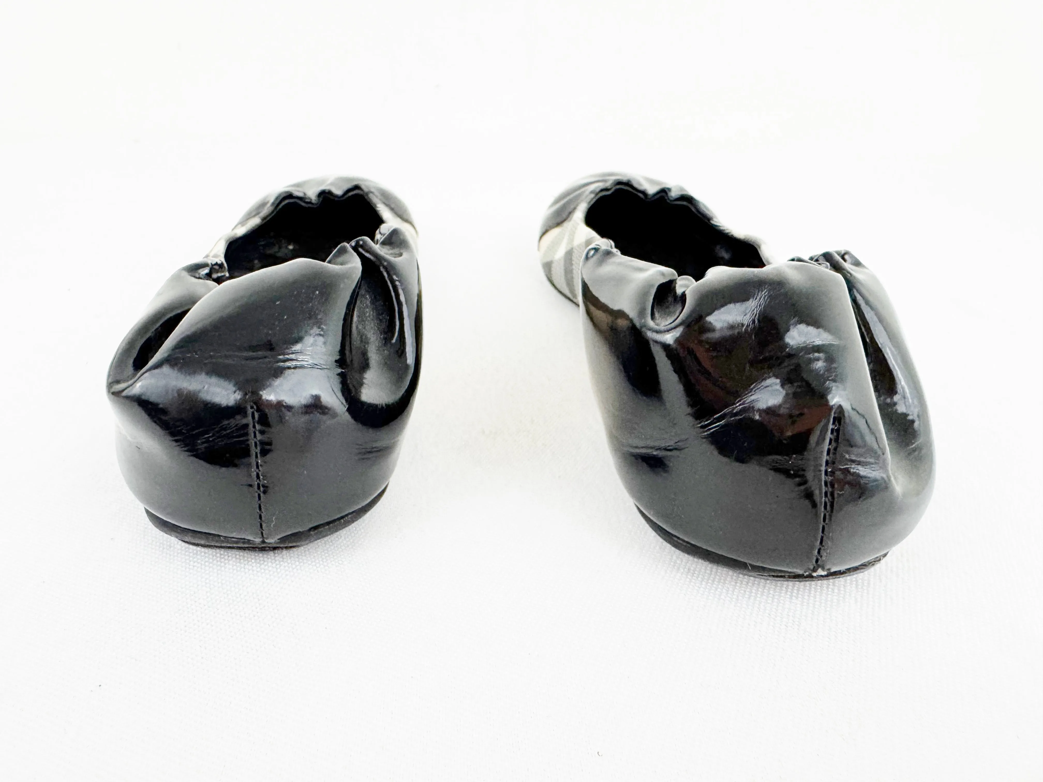 Burberry Check Ballet Flats Size 7