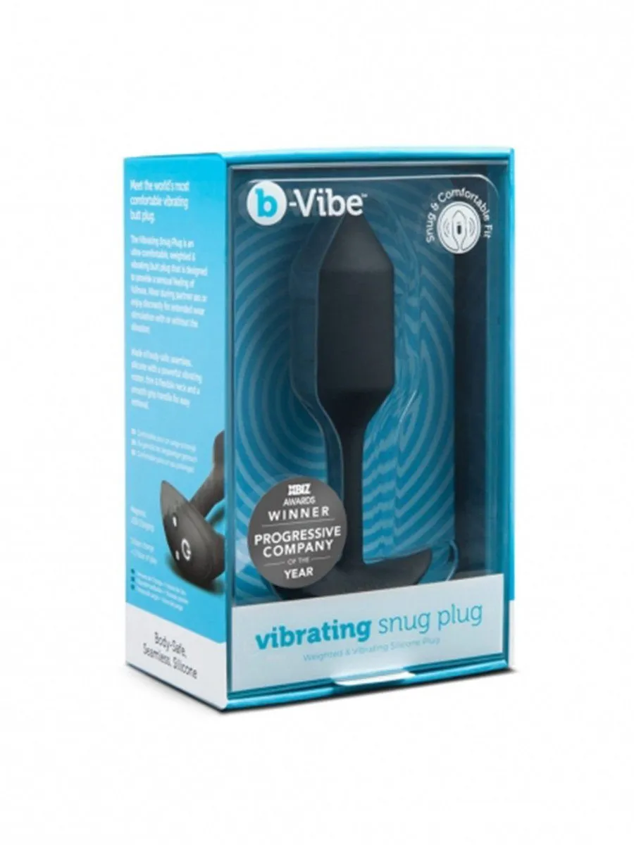 bVibe Snug Plug Medium- Weighted VIBRATING BUTT PLUG