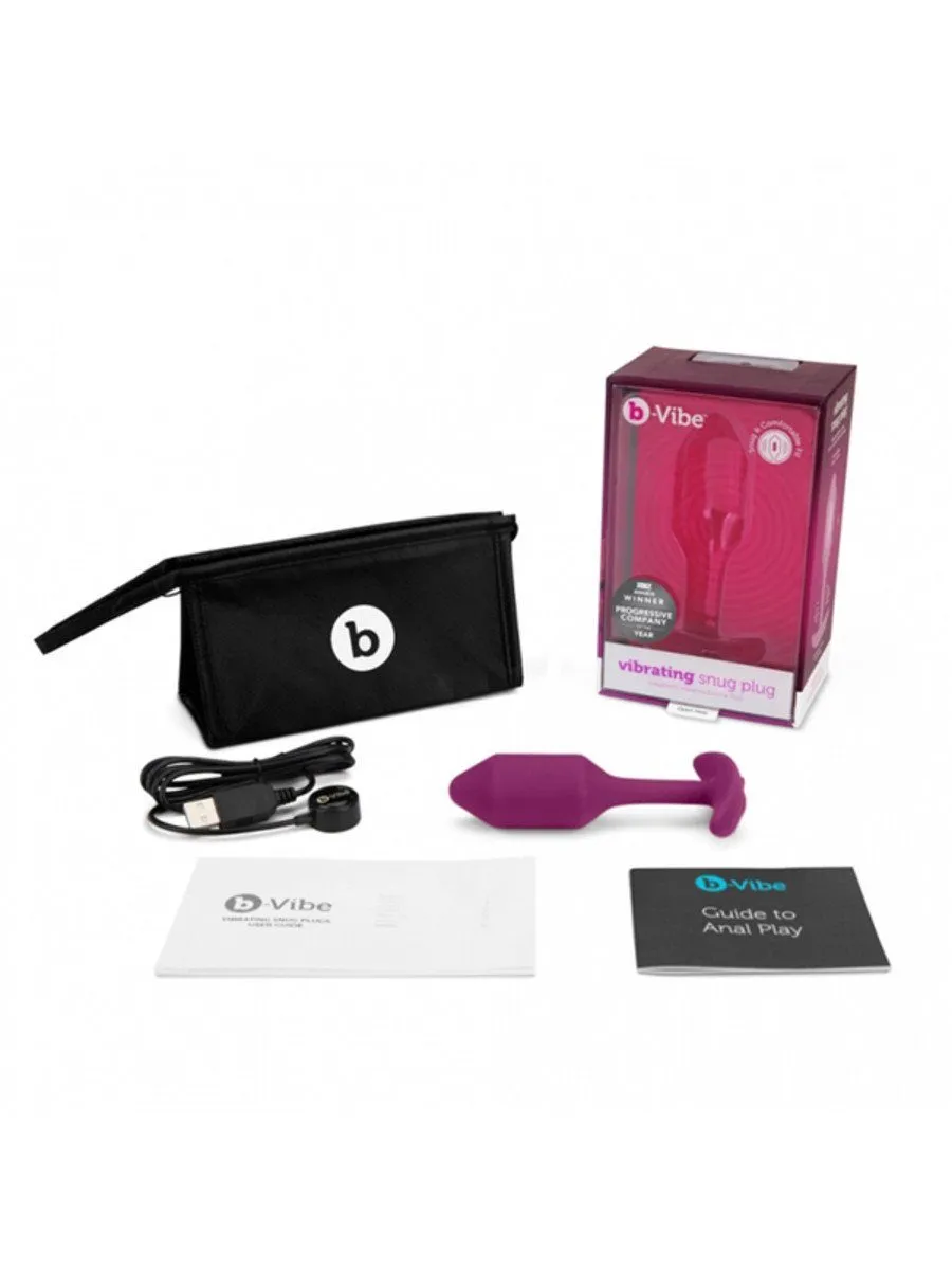 bVibe Snug Plug Medium- Weighted VIBRATING BUTT PLUG