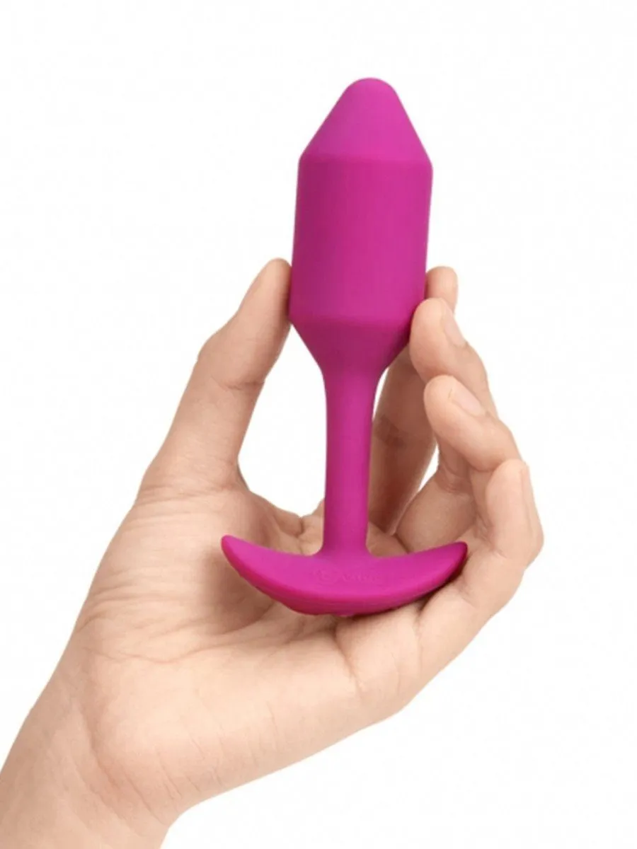 bVibe Snug Plug Medium- Weighted VIBRATING BUTT PLUG