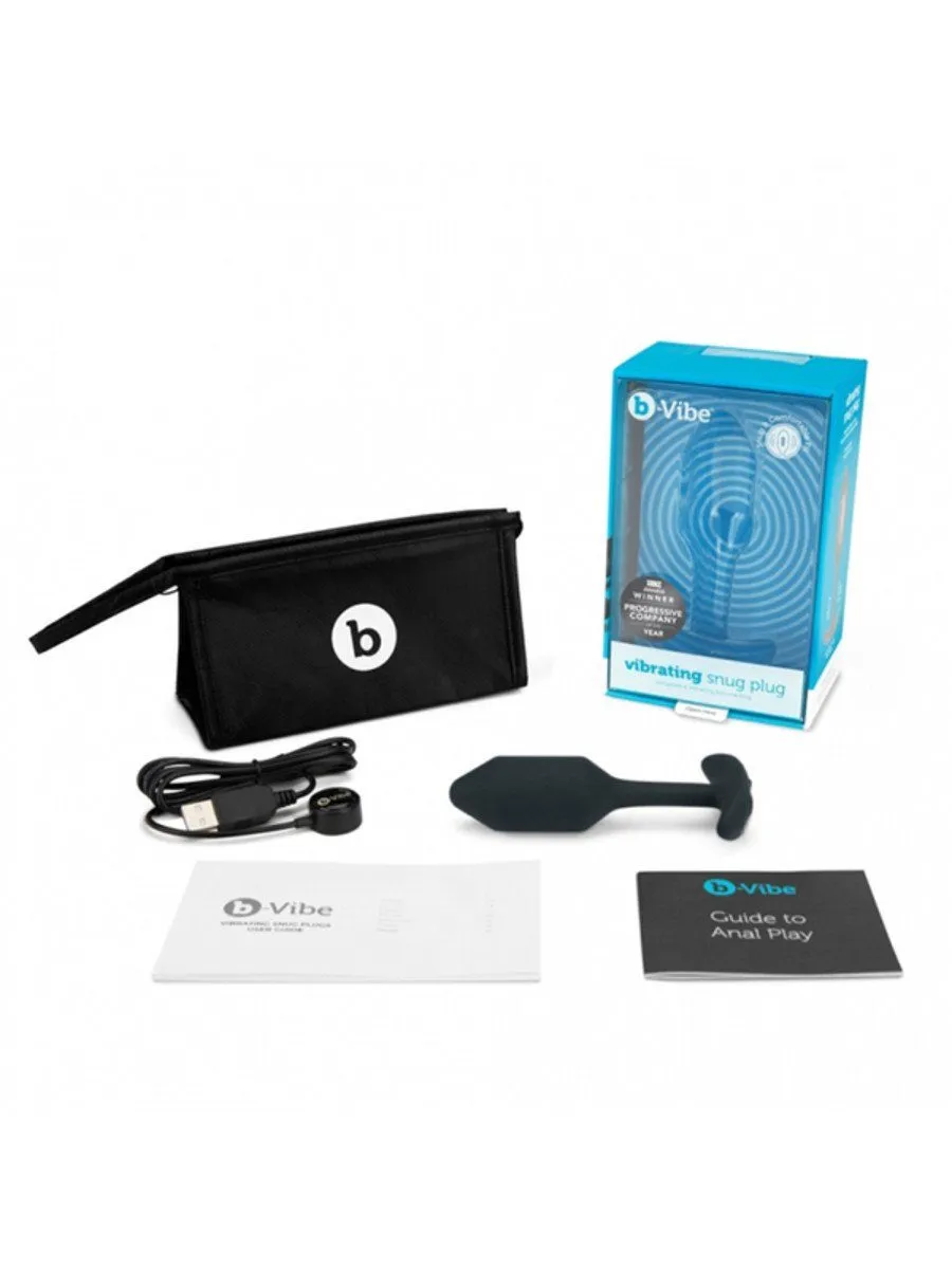 bVibe Snug Plug Medium- Weighted VIBRATING BUTT PLUG