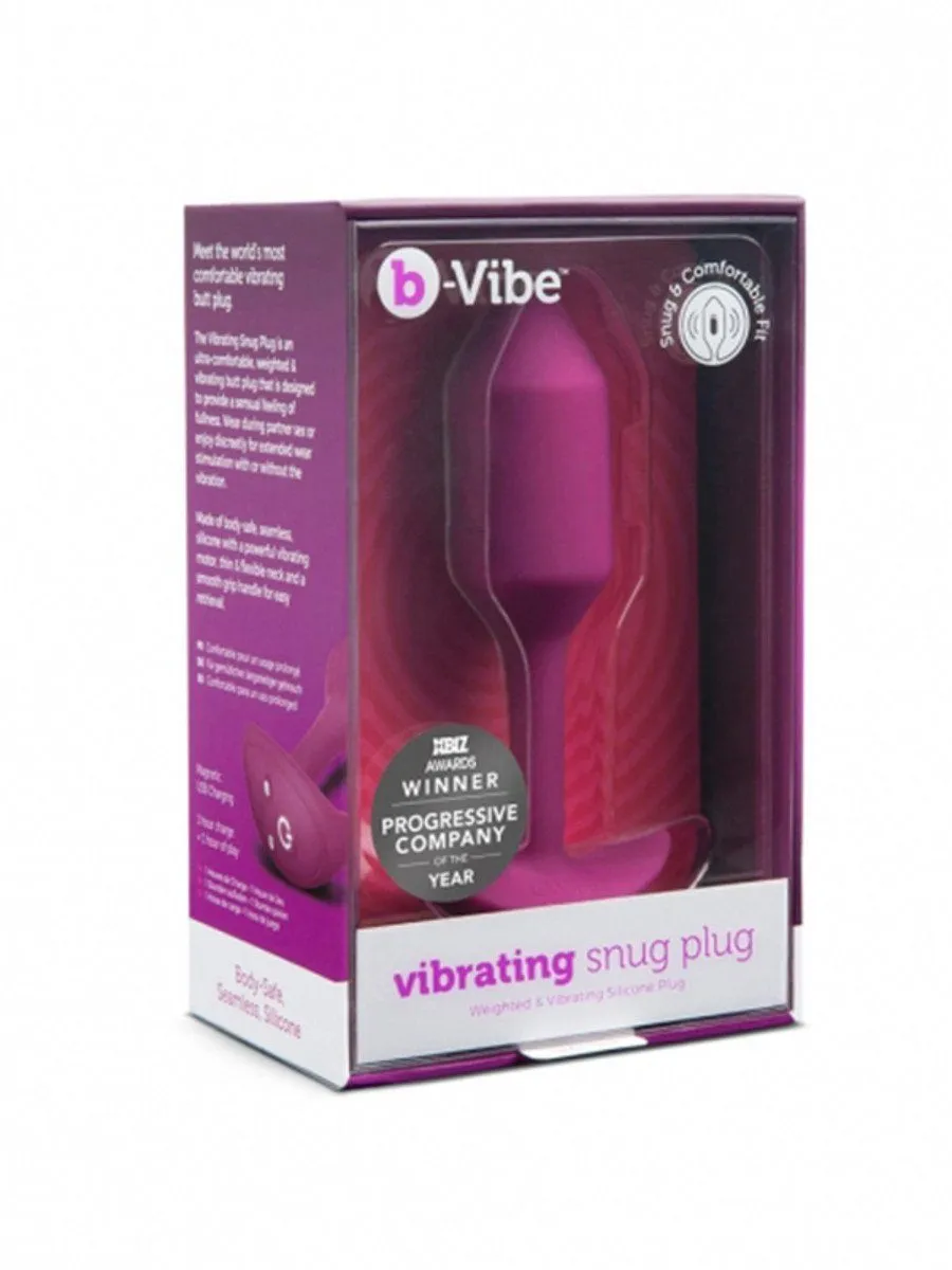 bVibe Snug Plug Medium- Weighted VIBRATING BUTT PLUG