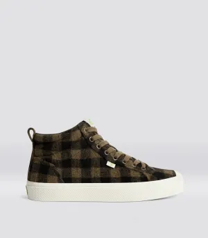 Cariuma OCA High Women Brown Plaid Sneaker