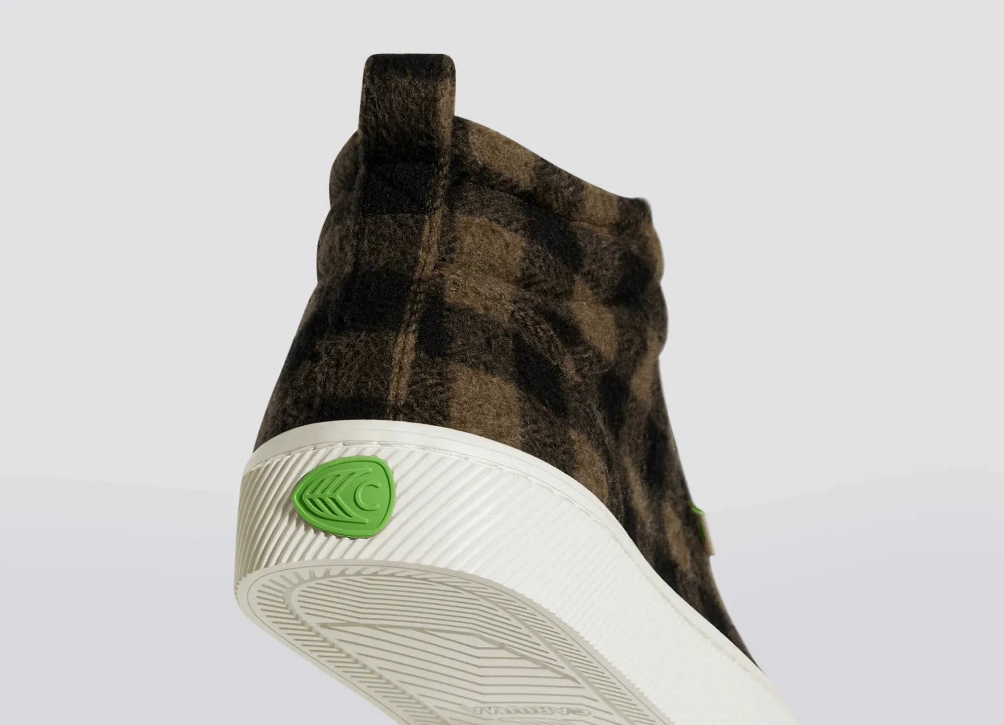 Cariuma OCA High Women Brown Plaid Sneaker