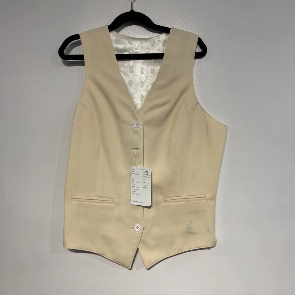 Carl Meyers cream Vest Some Staining