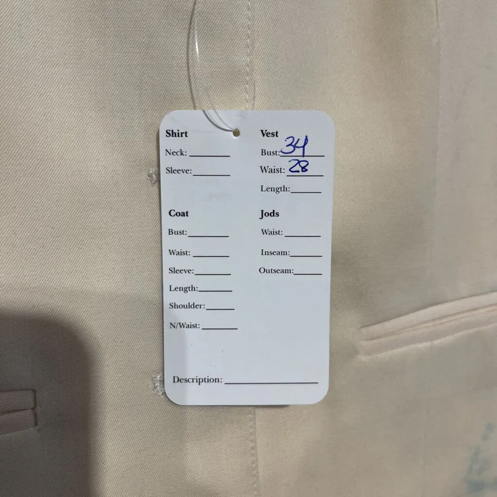 Carl Meyers cream Vest Some Staining