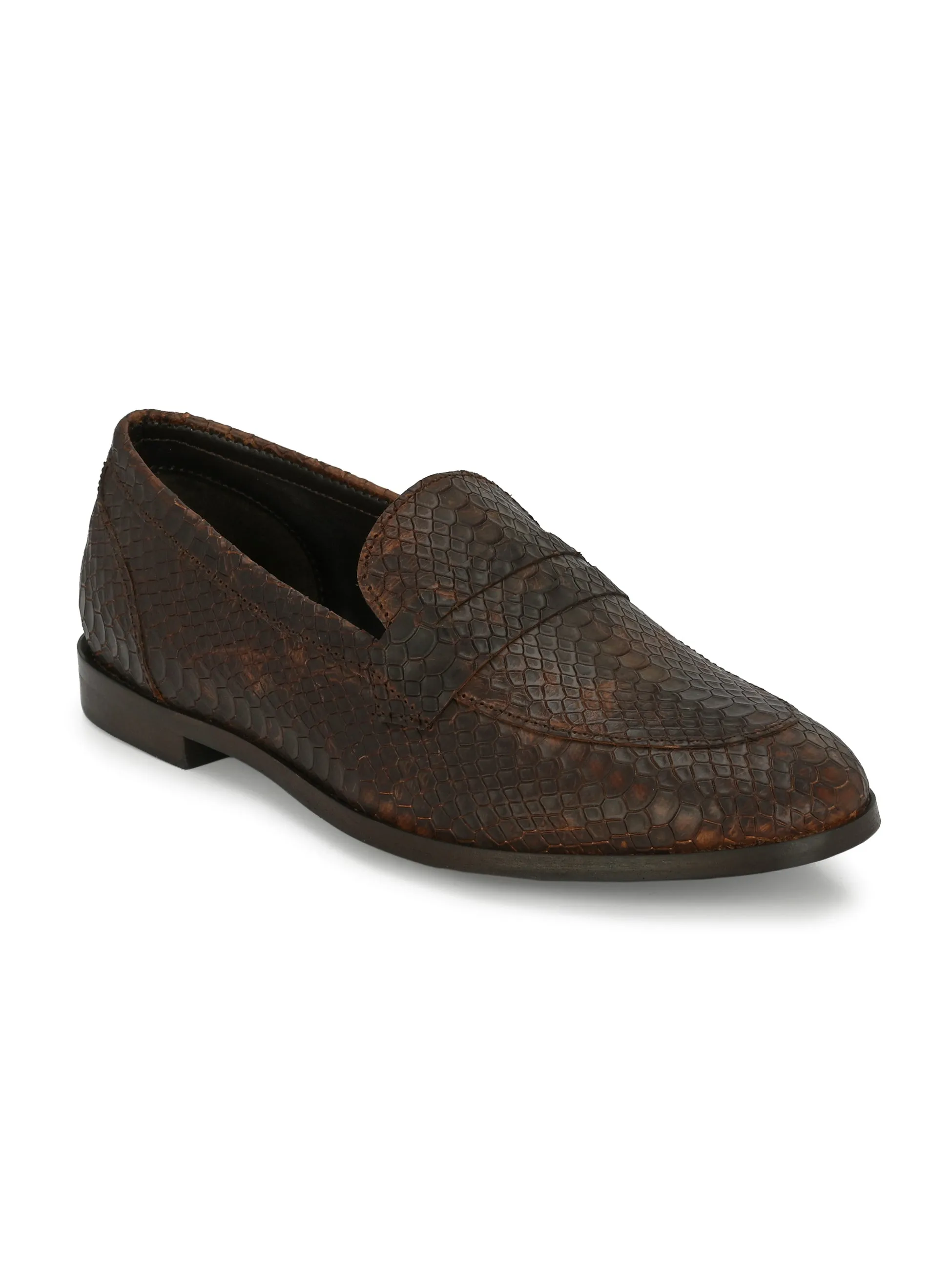 CARLO ROMANO BY WASAN BROWN COLOUR SLIPONS SHOES FOR WOMEN