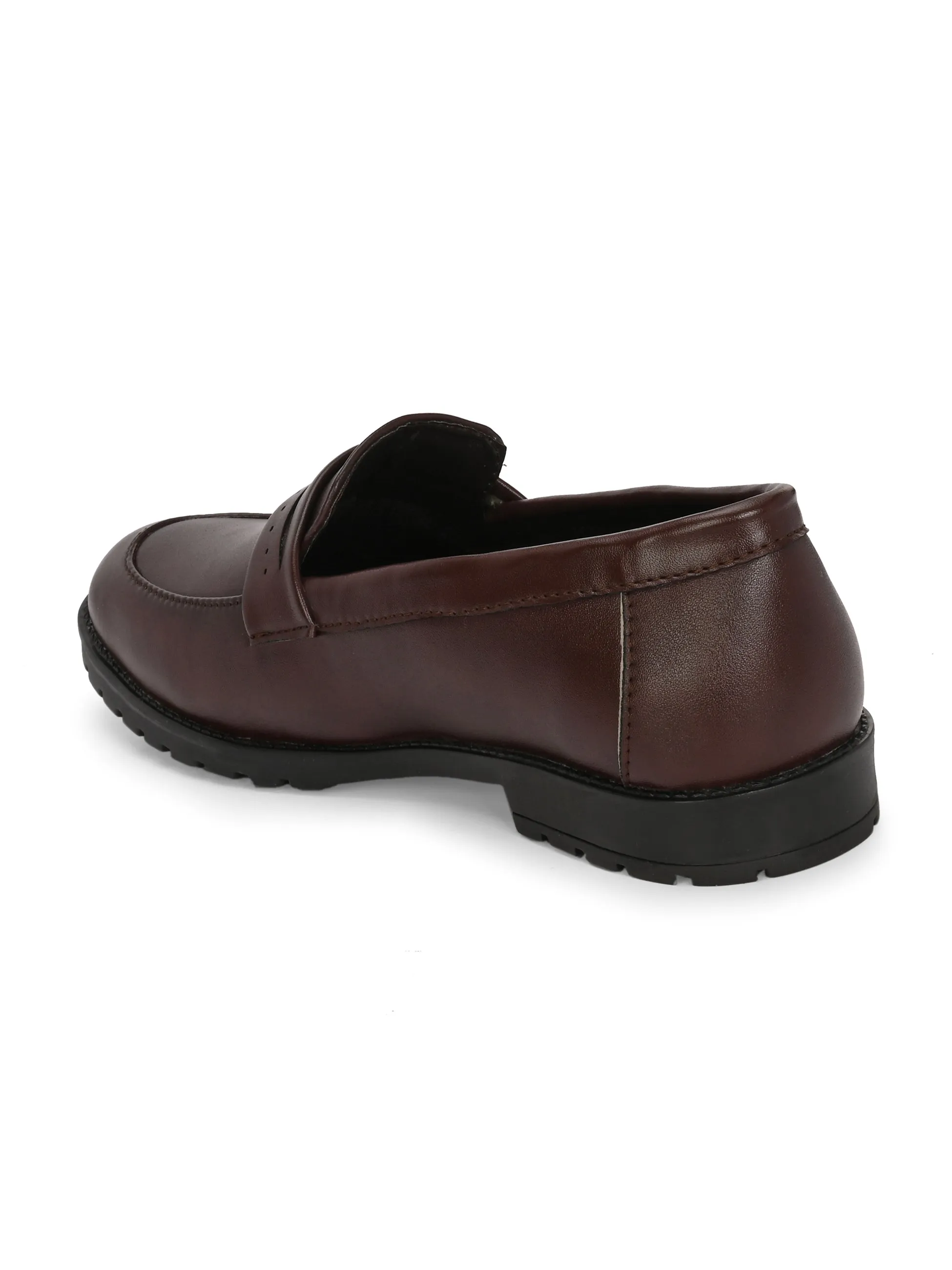 CARLO ROMANO BY WASAN BROWN COLOUR VEGAN LEATHER MOCCASIN FOR MEN
