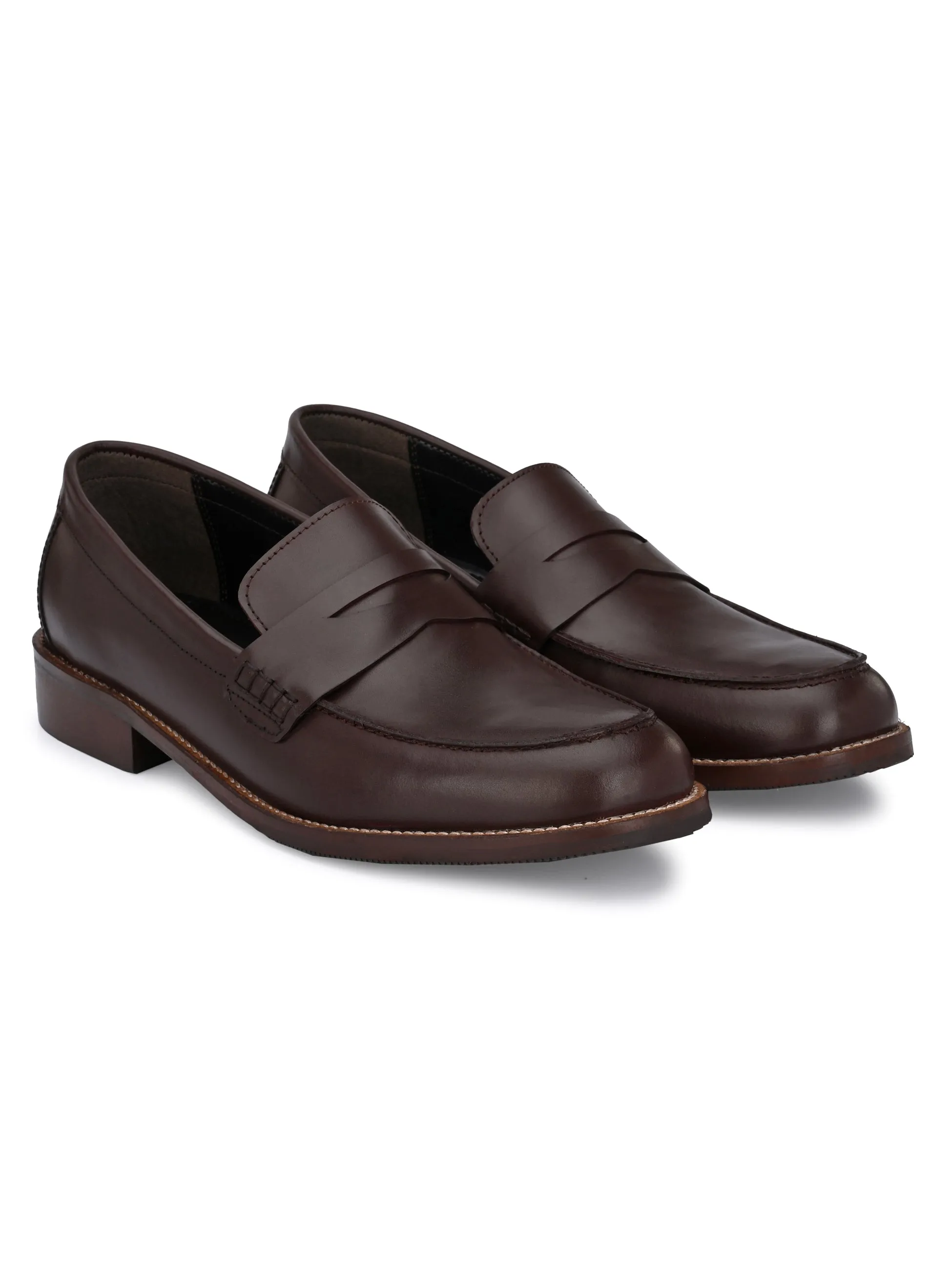 CARLO ROMANO BY WASAN SHOE MEN'S GENUINE BURNISH LEATHER MOCCASIN