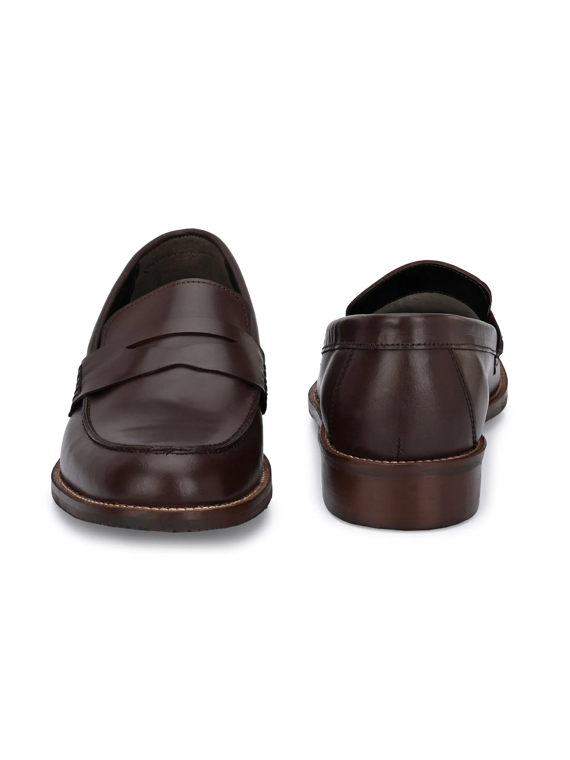 CARLO ROMANO BY WASAN SHOE MEN'S GENUINE BURNISH LEATHER MOCCASIN