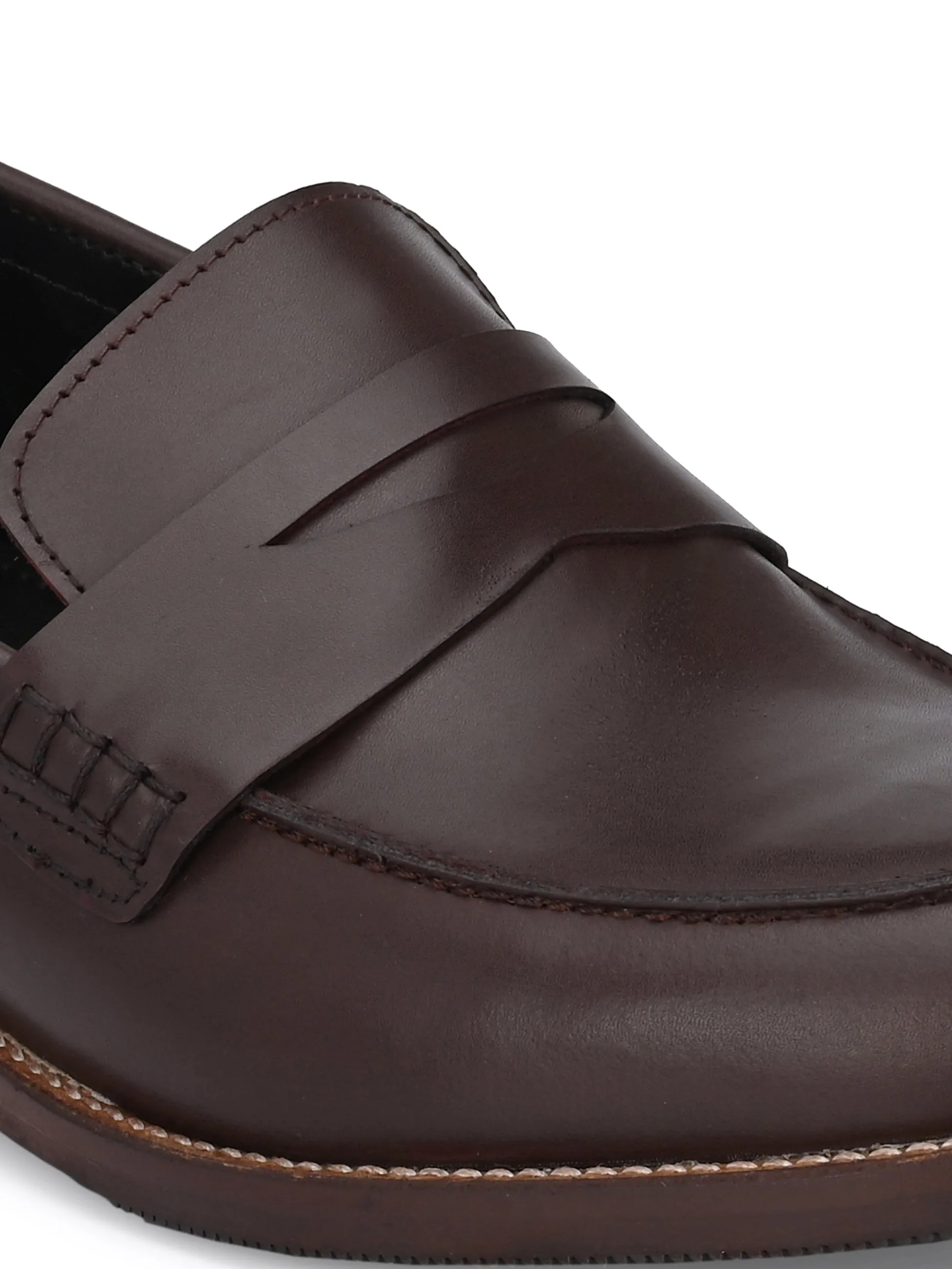CARLO ROMANO BY WASAN SHOE MEN'S GENUINE BURNISH LEATHER MOCCASIN