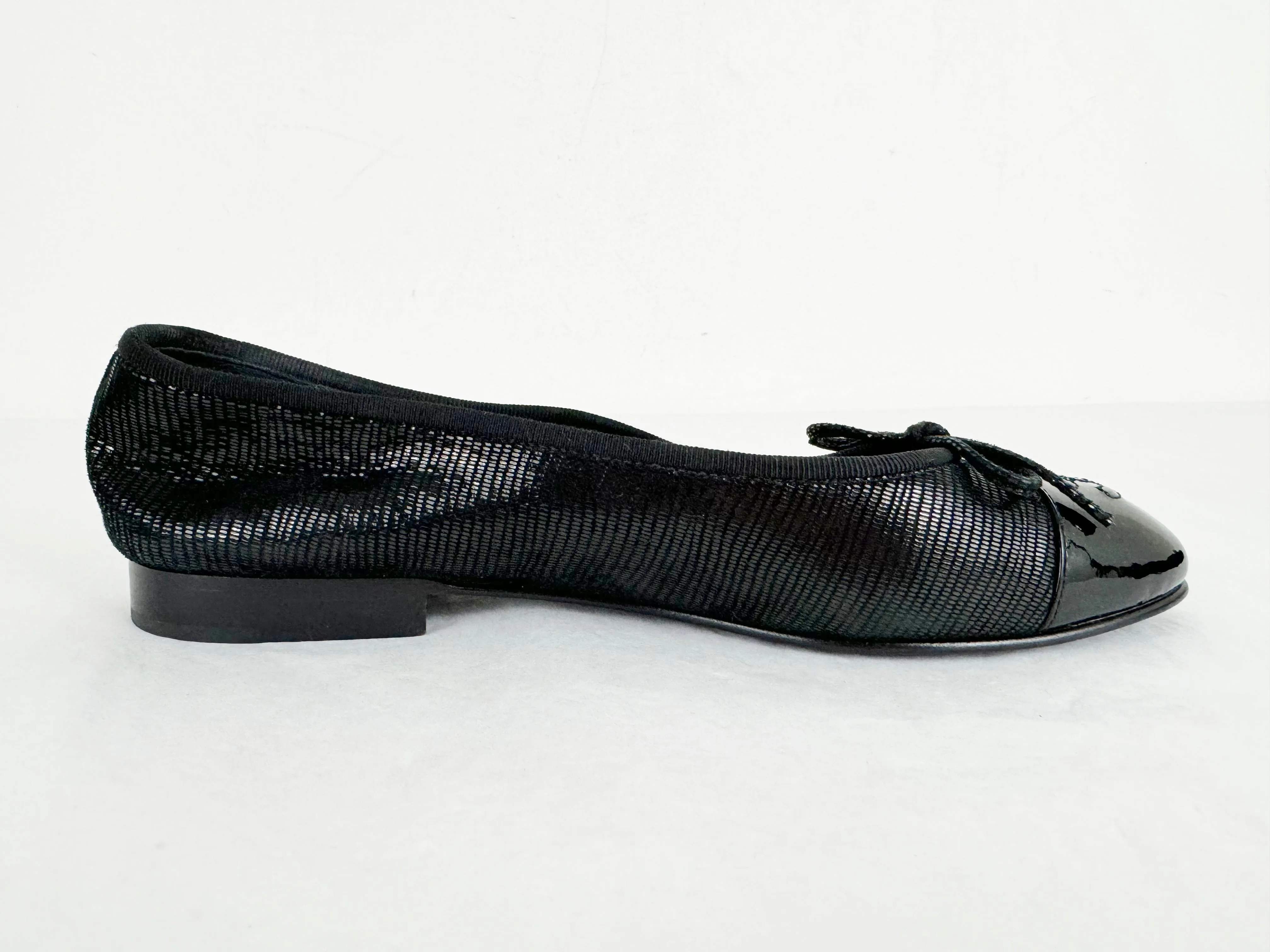 Chanel Black Ballet Flats Size 7