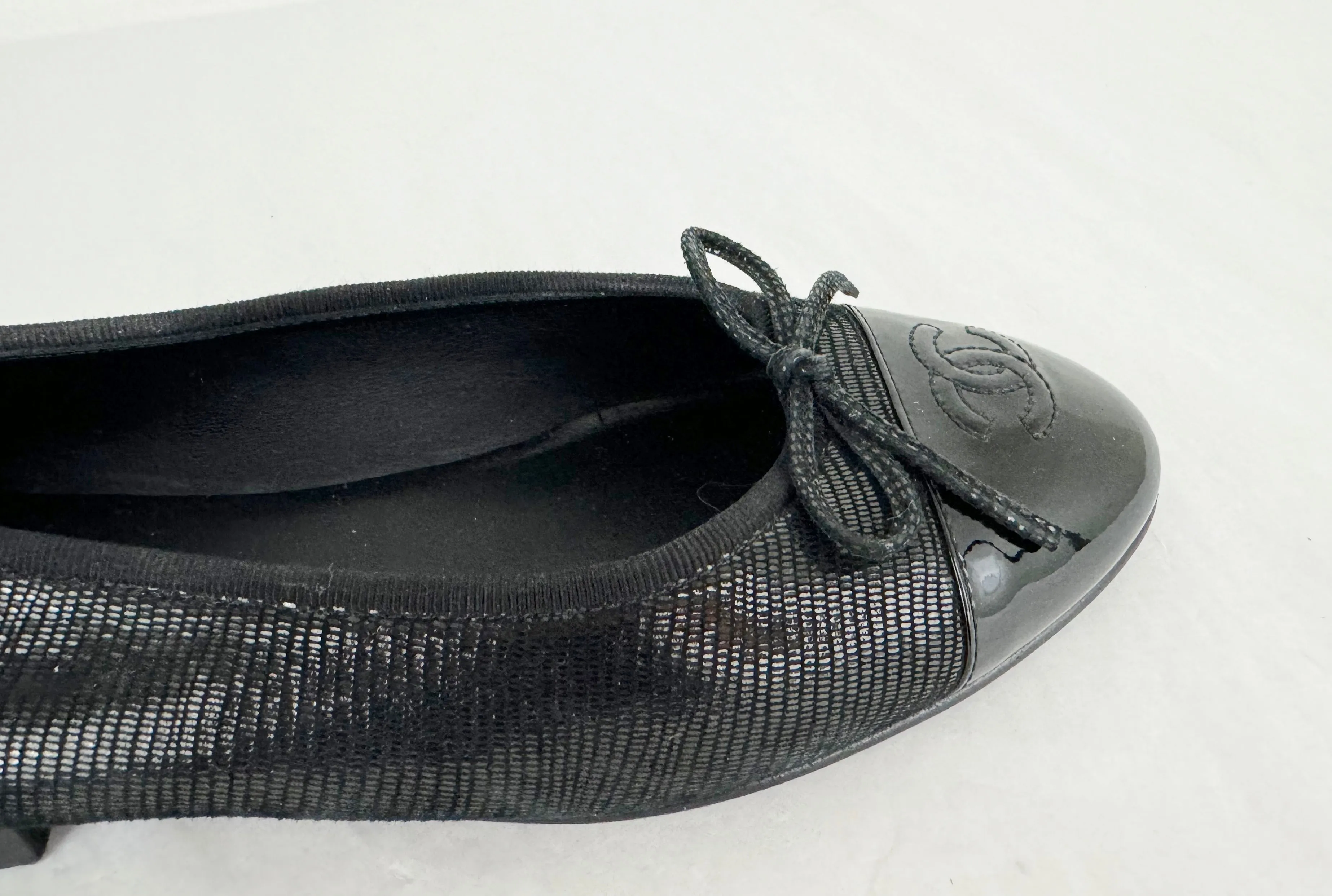 Chanel Black Ballet Flats Size 7