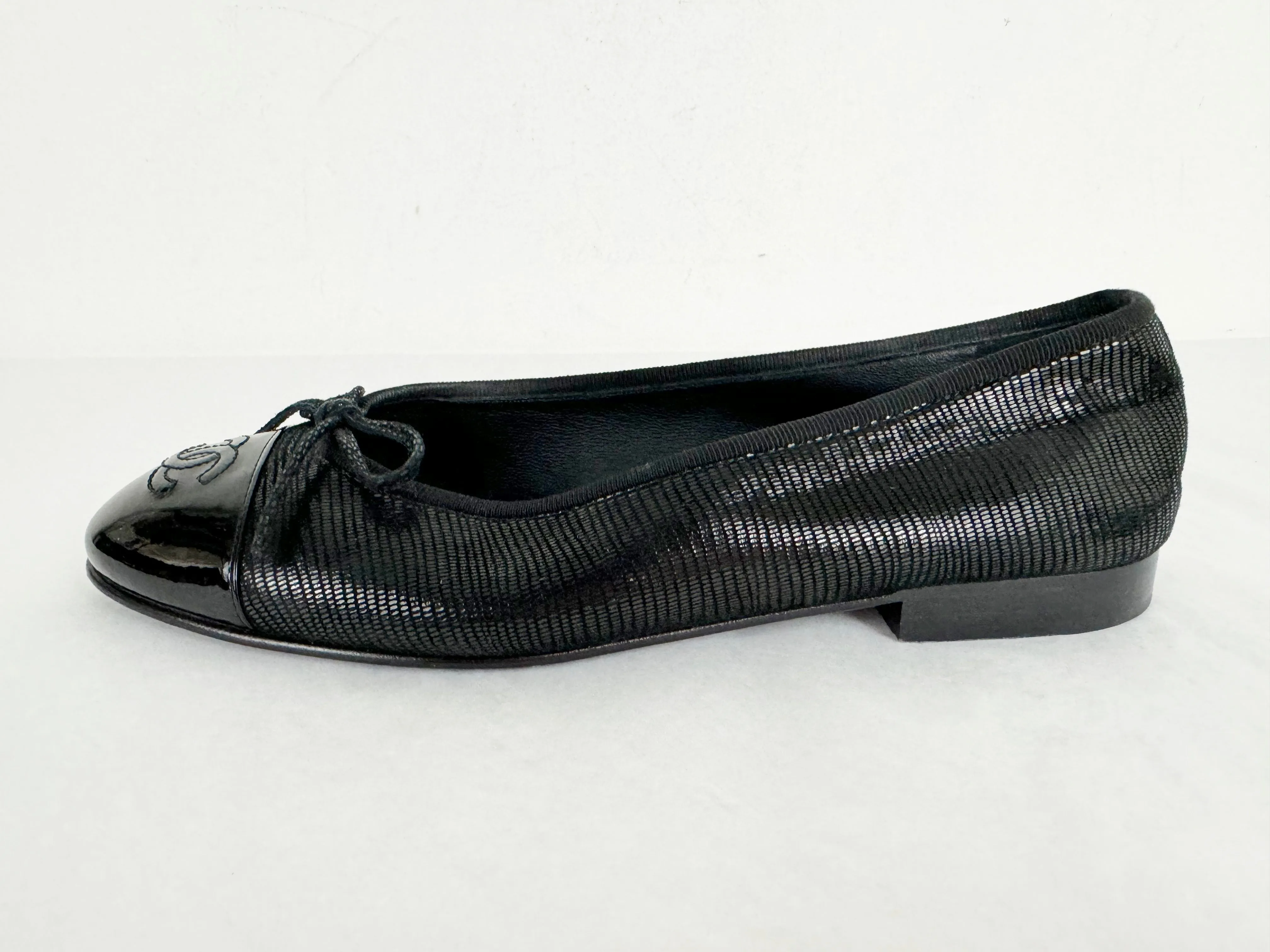 Chanel Black Ballet Flats Size 7