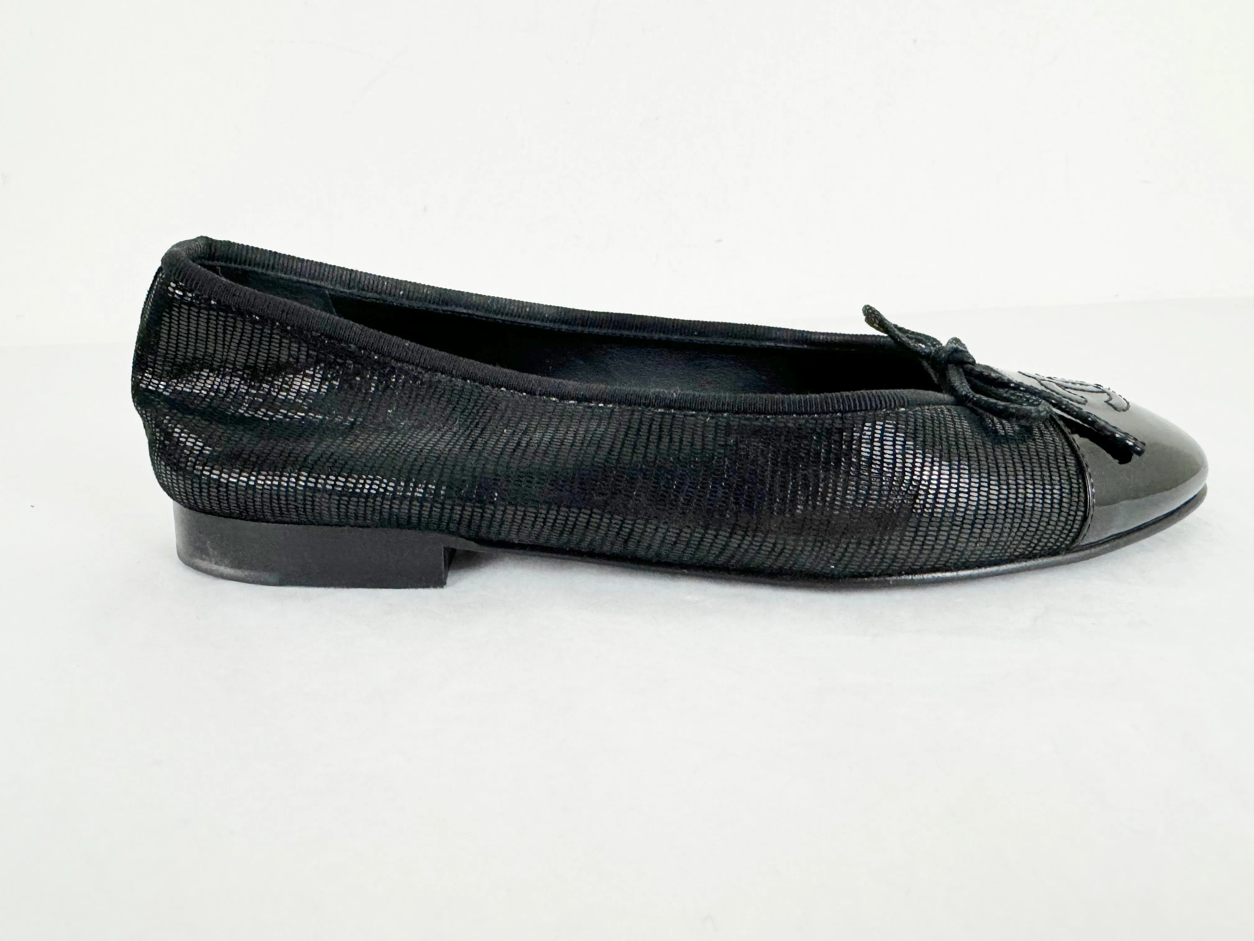 Chanel Black Ballet Flats Size 7