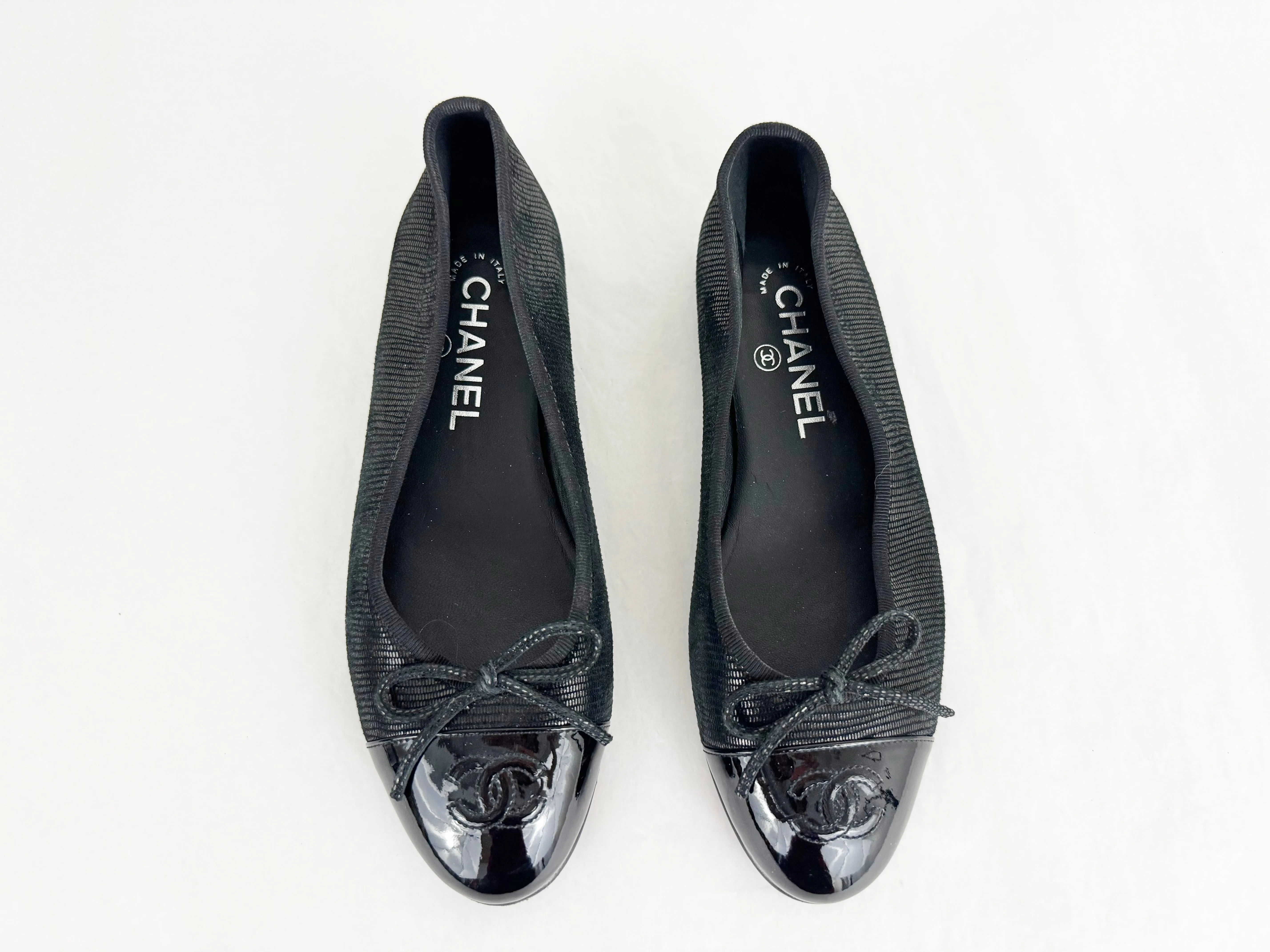 Chanel Black Ballet Flats Size 7